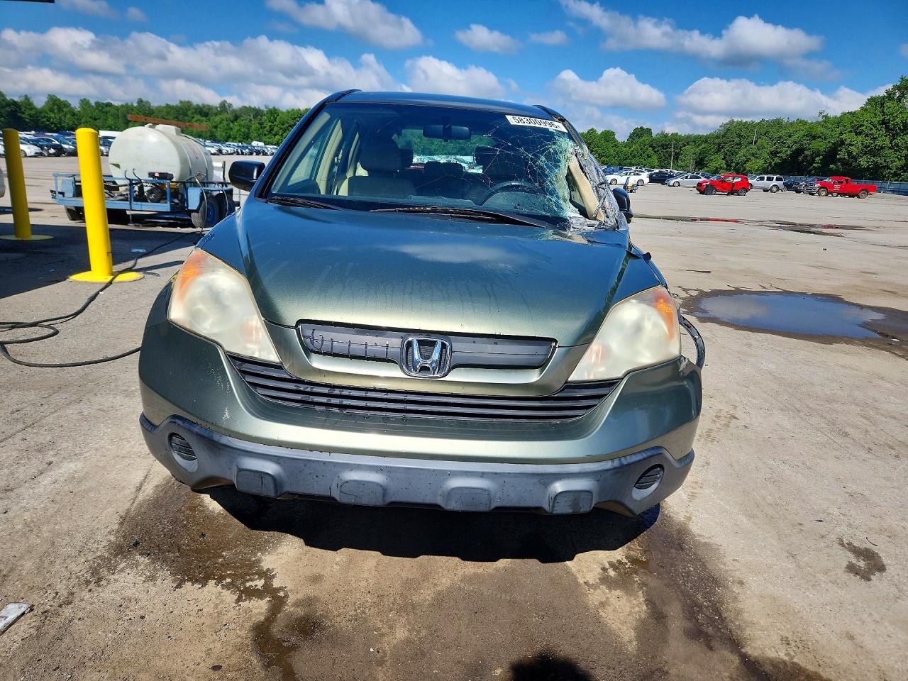 2008 Honda Cr-v Lx Green vin: JHLRE48348C056289