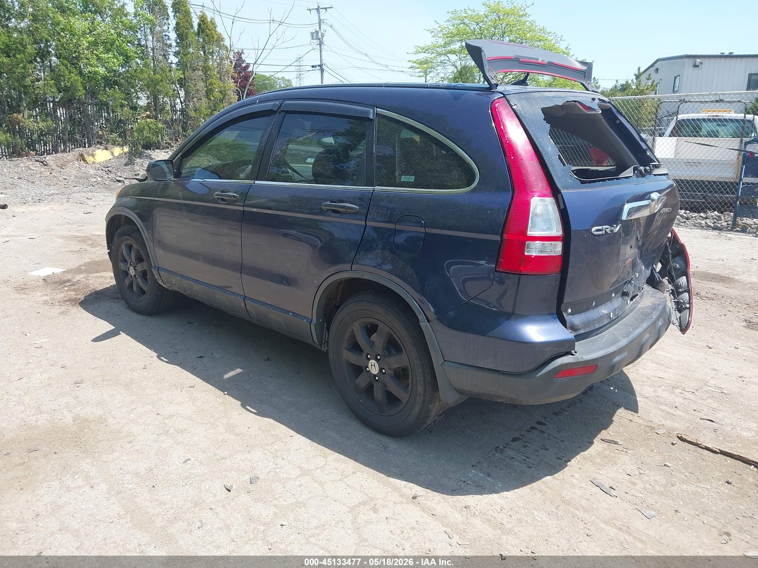 2009 Honda Cr-v Lx Blue vin: JHLRE48349C010169