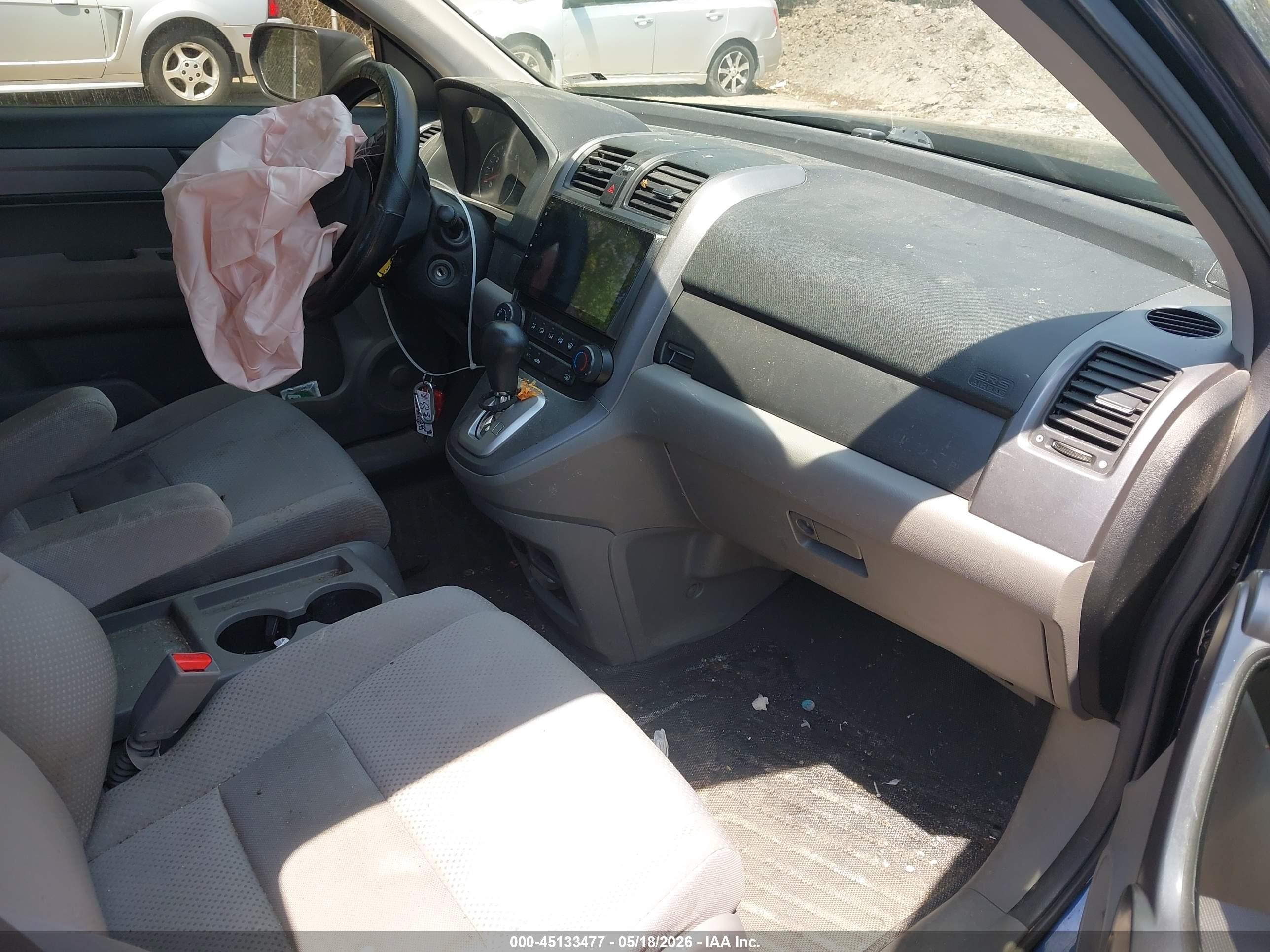 2009 Honda Cr-v Lx Blue vin: JHLRE48349C010169