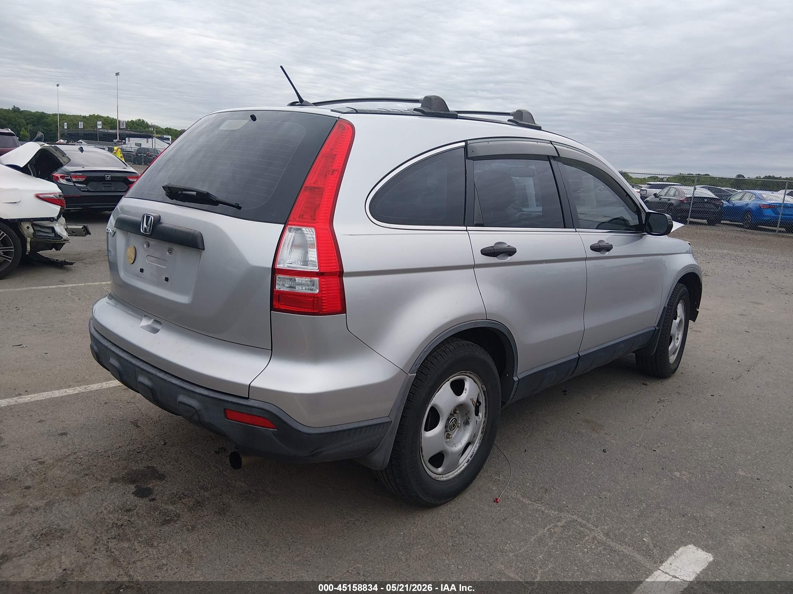 2009 Honda Cr-v Lx Silver vin: JHLRE48349C016618