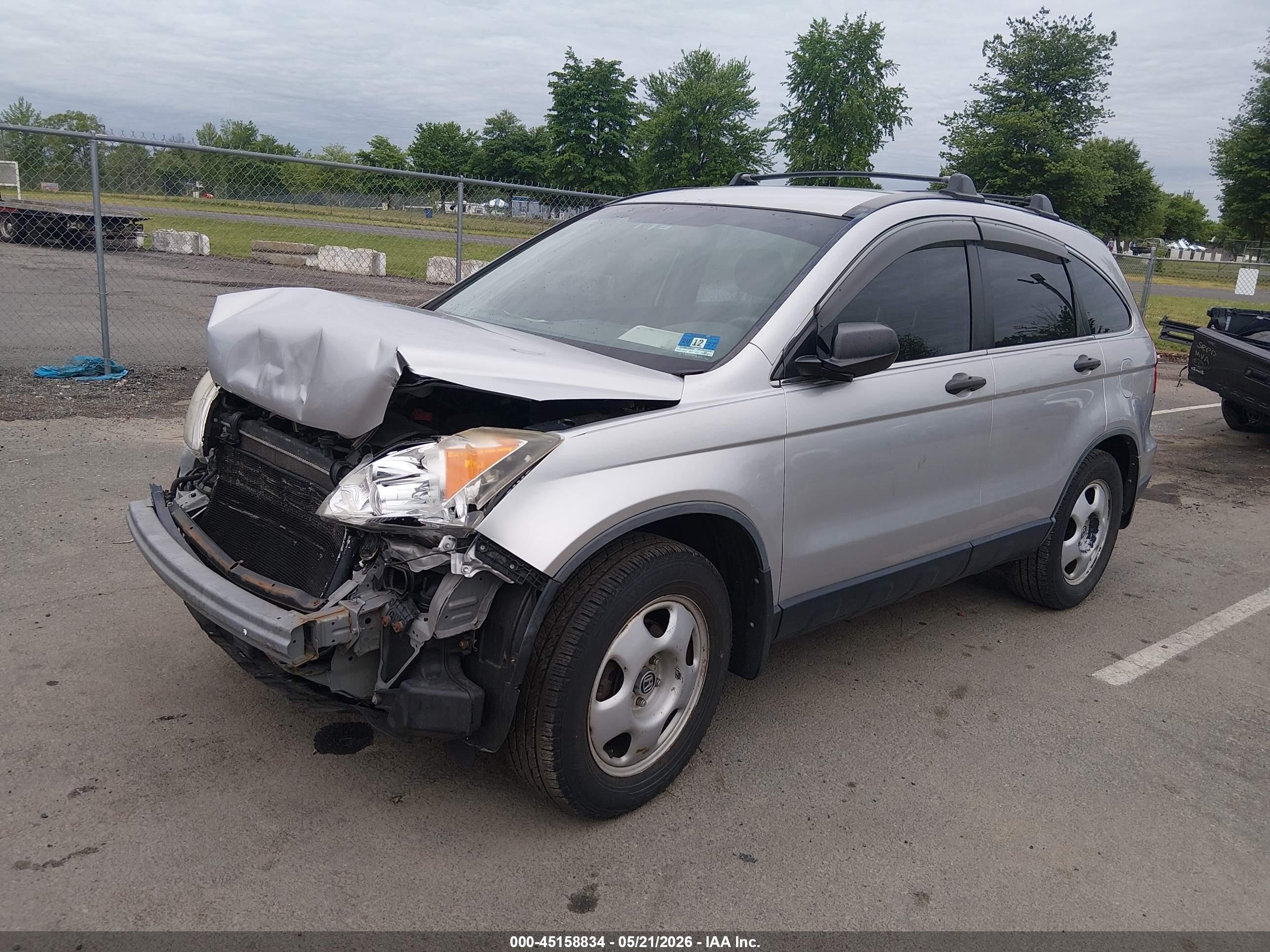 2009 Honda Cr-v Lx Silver vin: JHLRE48349C016618