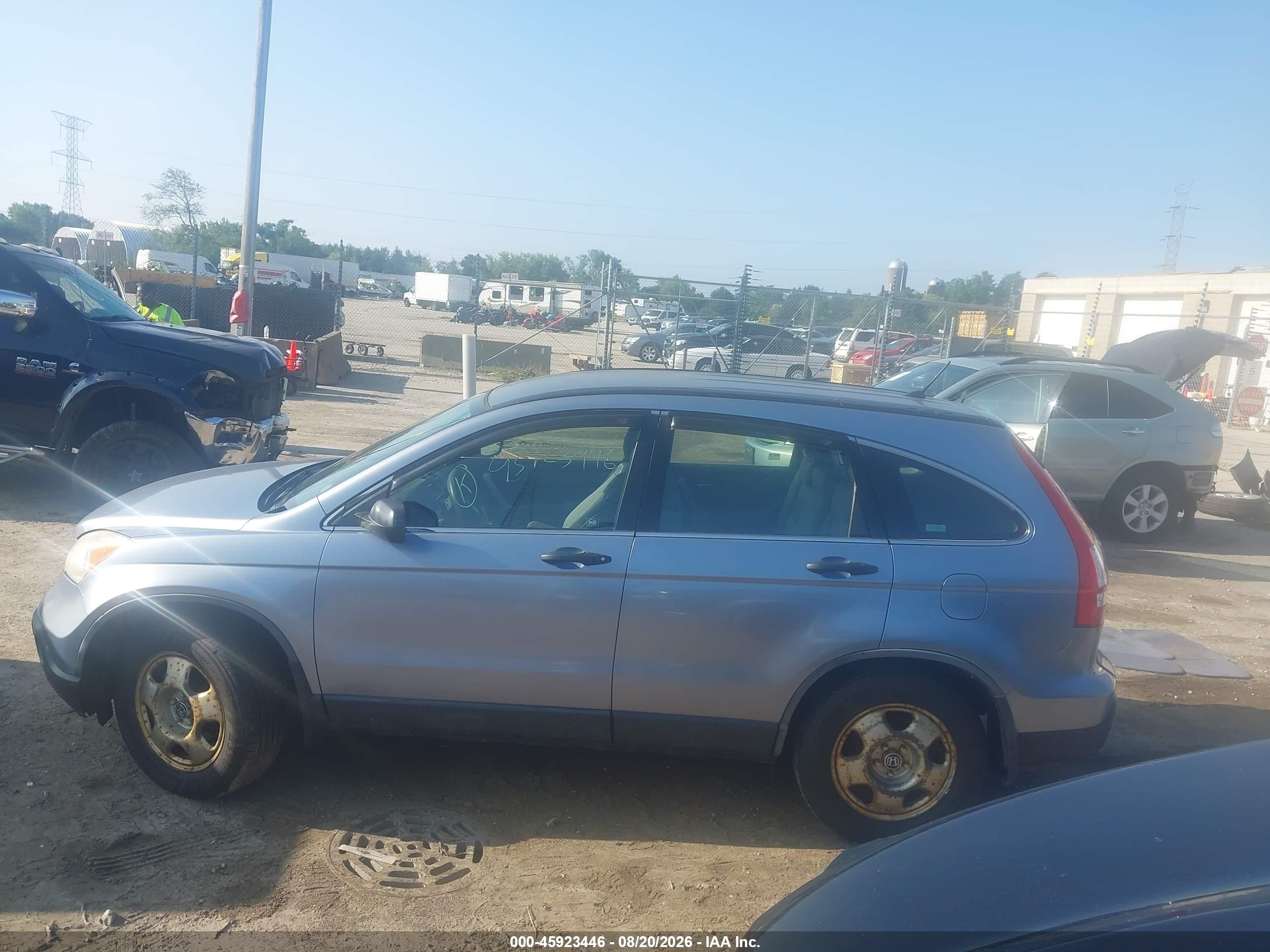 2007 Honda Cr-v Lx Silver vin: JHLRE48357C005897
