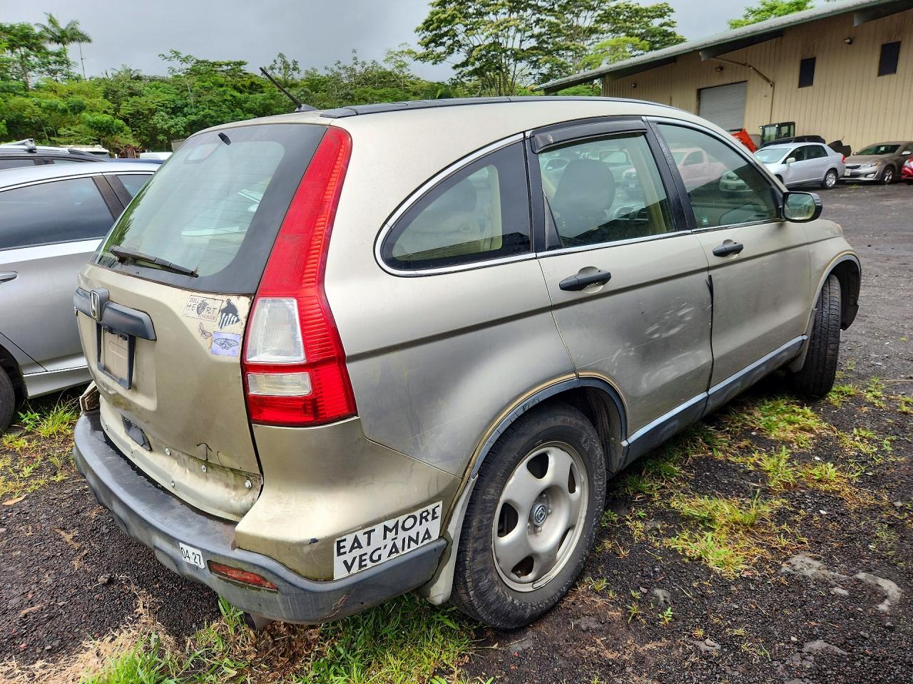 2007 Honda Cr-v Lx Beige vin: JHLRE48357C019590