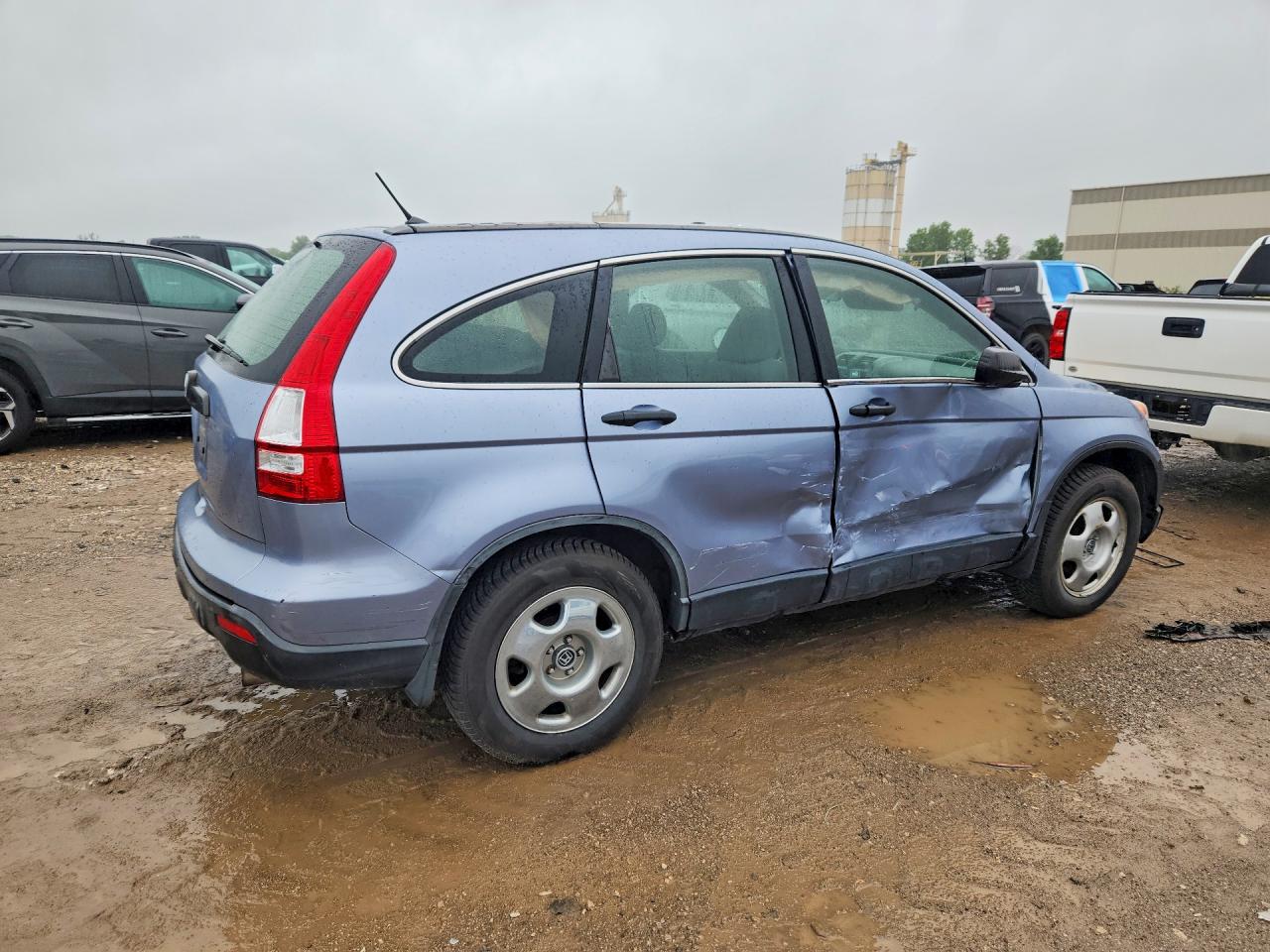 2007 Honda Cr-v Lx Синий vin: JHLRE48357C024918