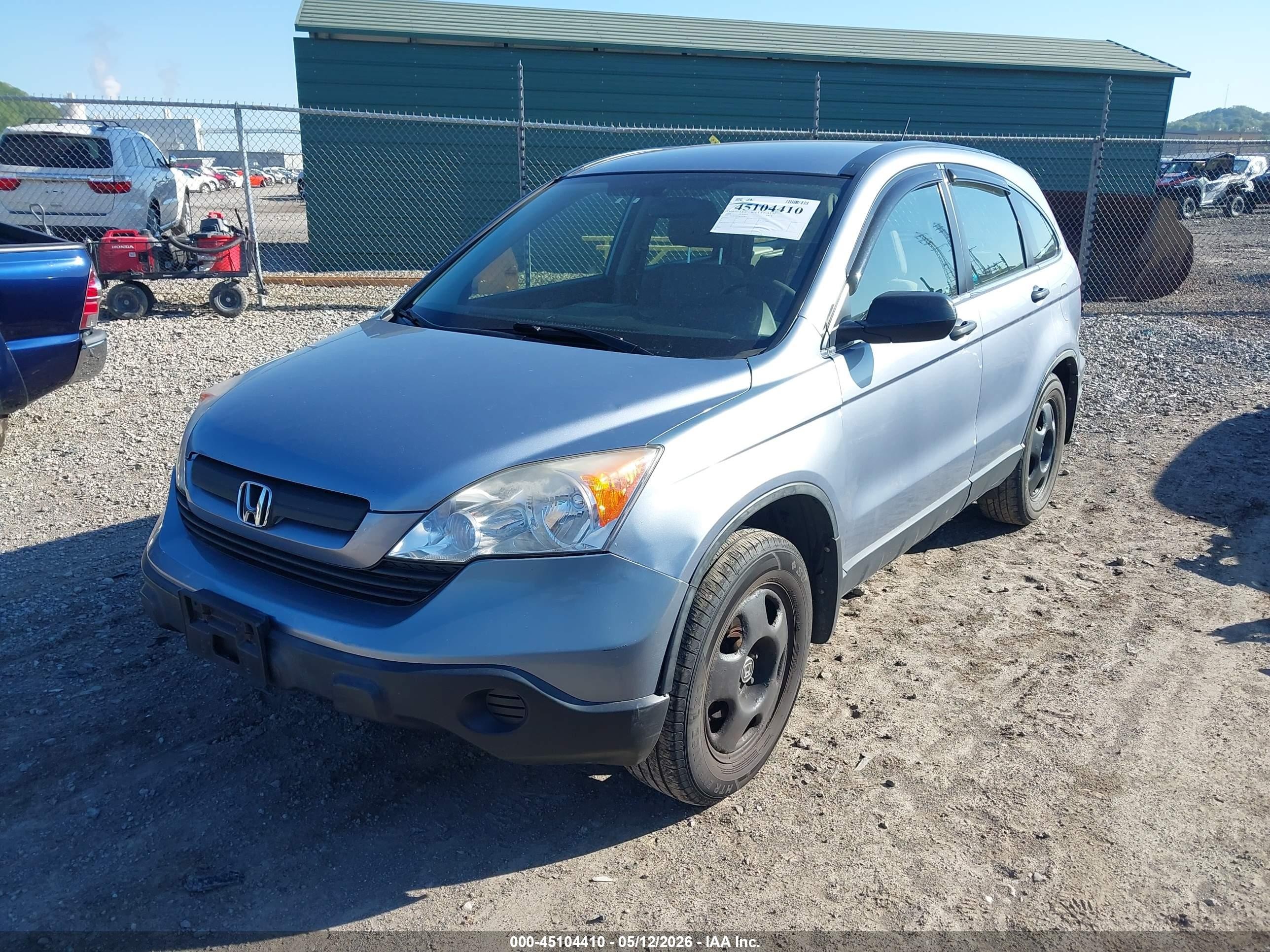 2008 Honda Cr-v Lx Blue vin: JHLRE48358C021857