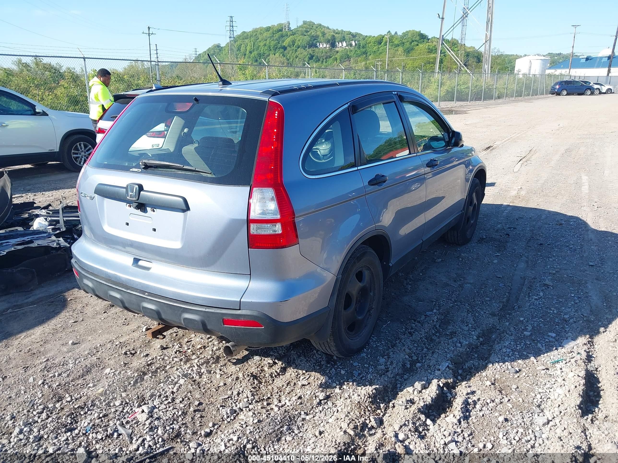 2008 Honda Cr-v Lx Blue vin: JHLRE48358C021857