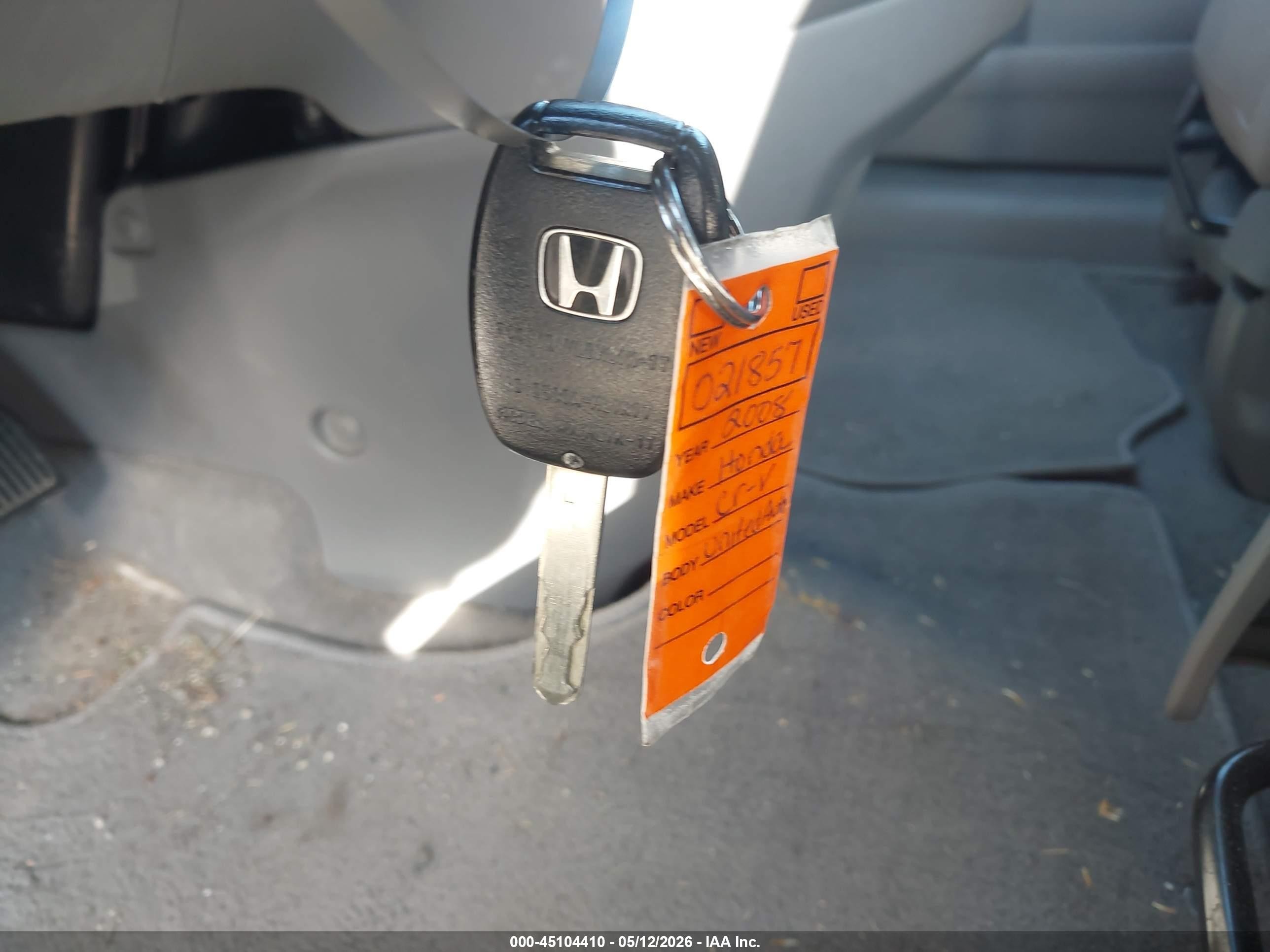 2008 Honda Cr-v Lx Blue vin: JHLRE48358C021857