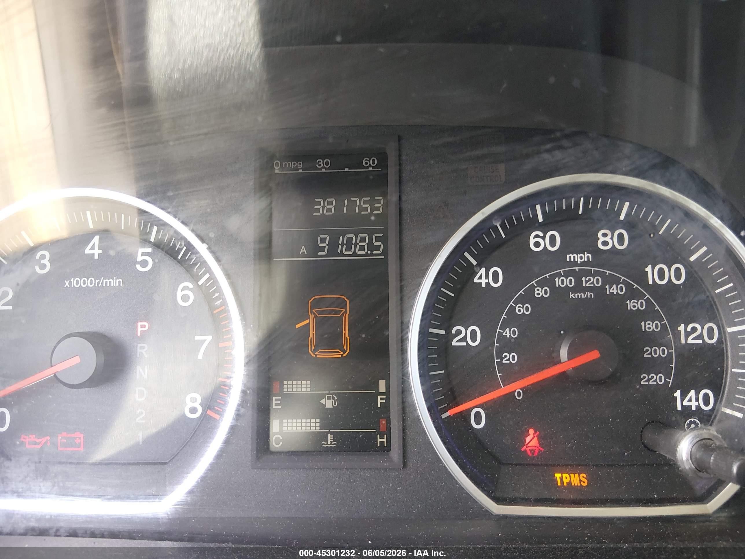 2008 Honda Cr-v Lx Light Blue vin: JHLRE48358C051179