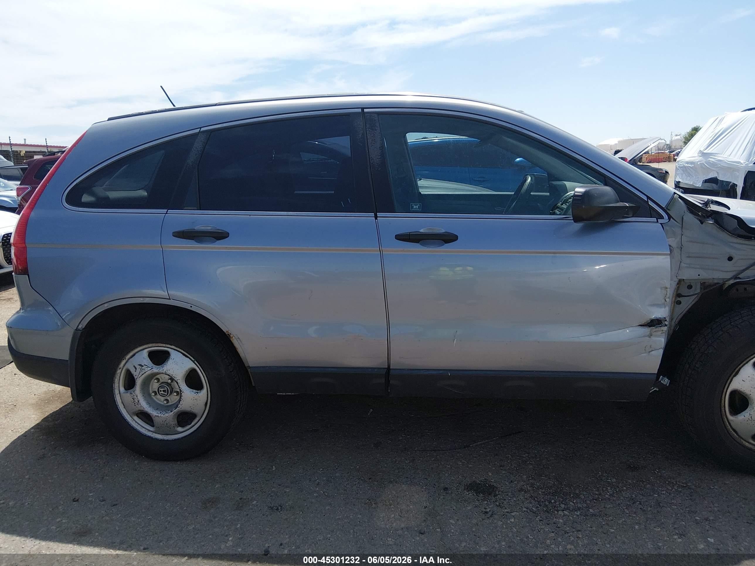 2008 Honda Cr-v Lx Light Blue vin: JHLRE48358C051179