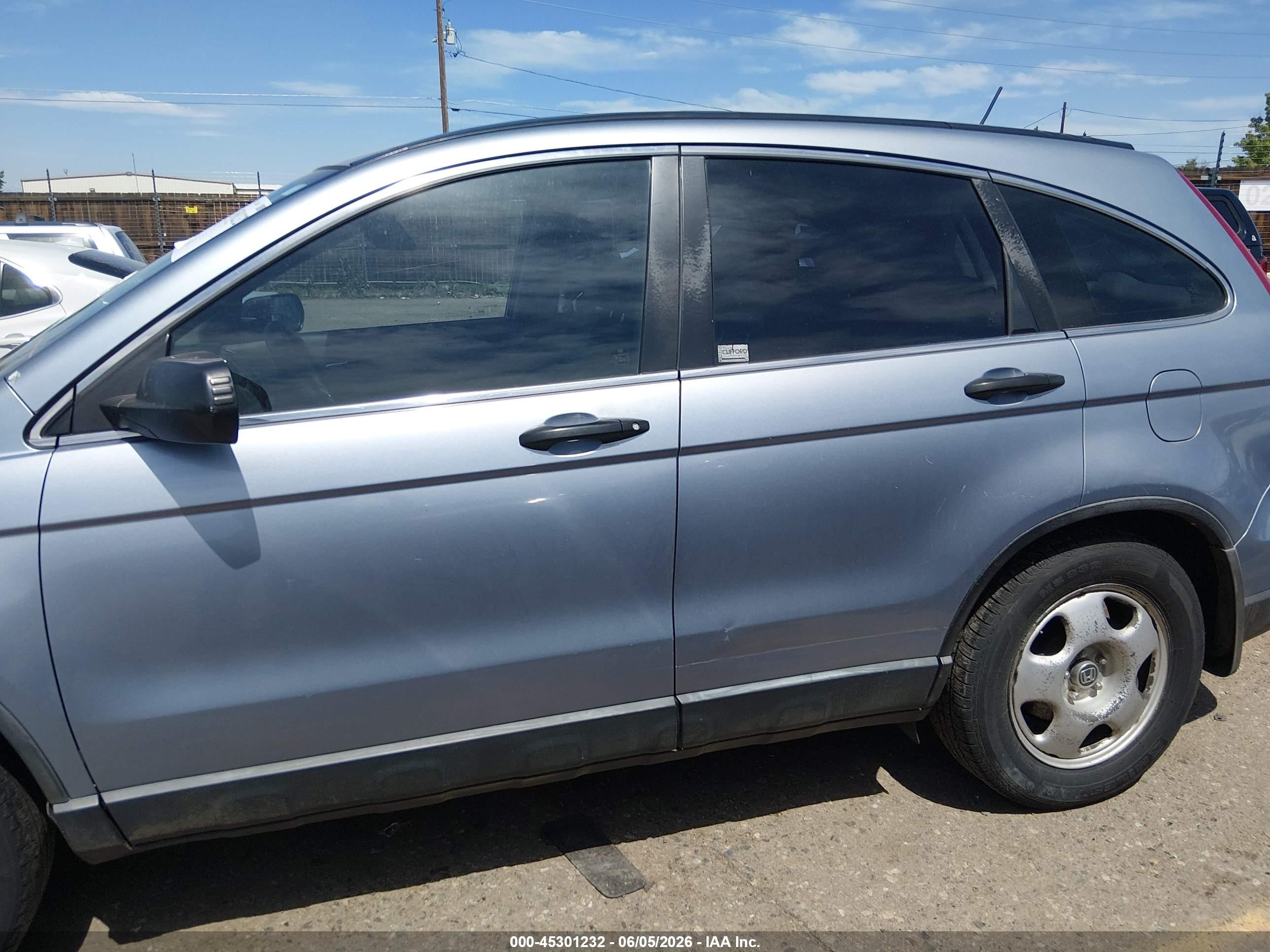 2008 Honda Cr-v Lx Light Blue vin: JHLRE48358C051179
