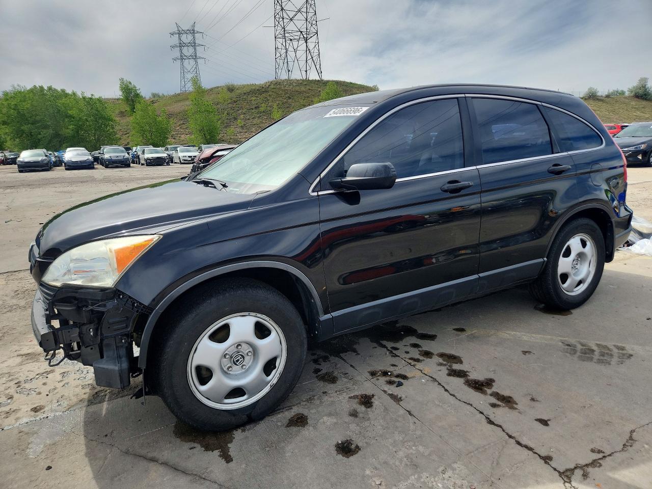 2008 Honda Cr-v Lx Black vin: JHLRE48358C053787