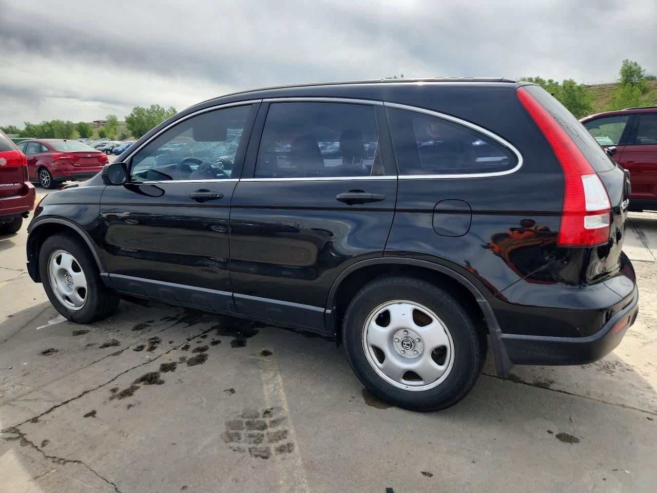 2008 Honda Cr-v Lx Black vin: JHLRE48358C053787