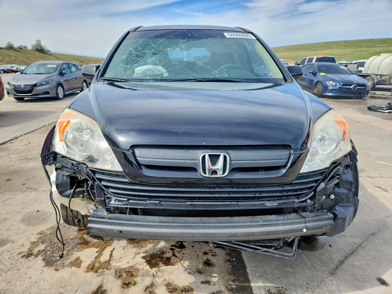 2008 Honda Cr-v Lx Black vin: JHLRE48358C053787