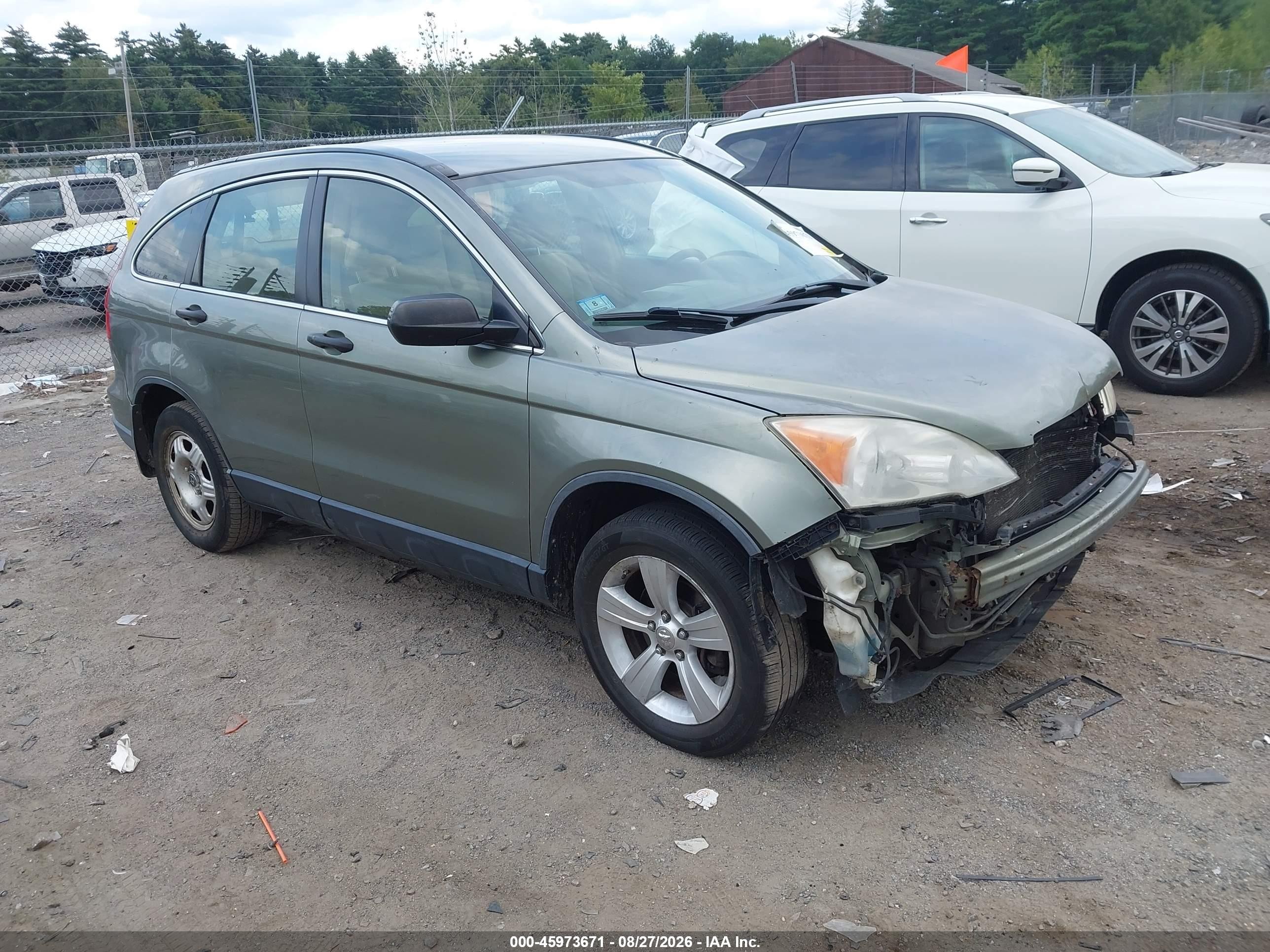 2008 Honda Cr-v Lx Green vin: JHLRE48358C061002
