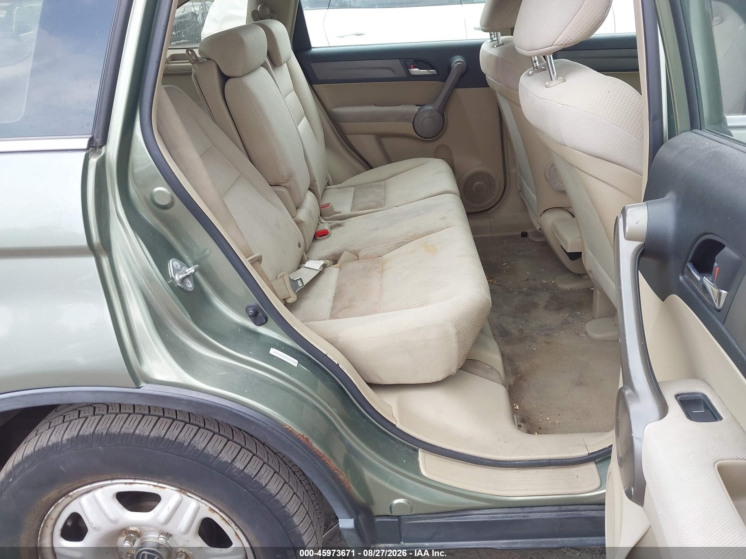 2008 Honda Cr-v Lx Green vin: JHLRE48358C061002