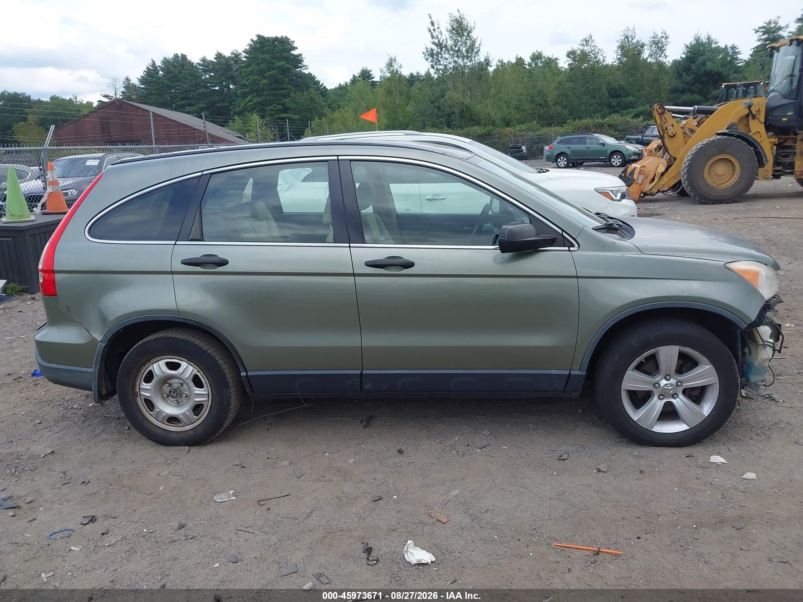 2008 Honda Cr-v Lx Green vin: JHLRE48358C061002