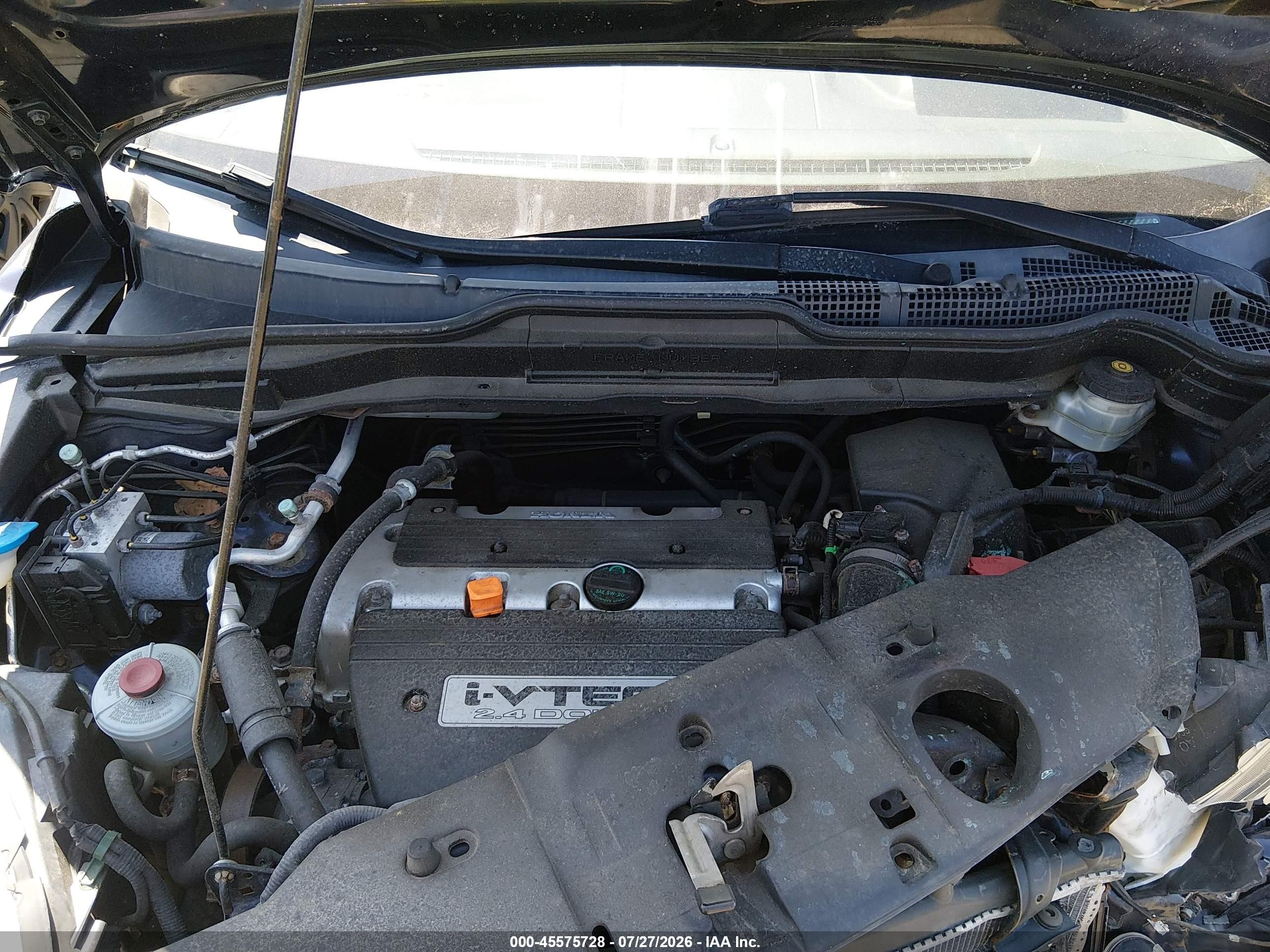 2008 Honda Cr-v Lx Blue vin: JHLRE48358C078558