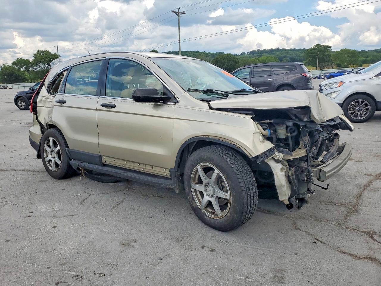 2007 Honda Cr-v Lx Beige vin: JHLRE48367C016682