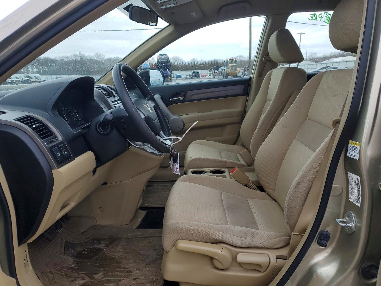 2007 Honda Cr-v Lx Tan vin: JHLRE48367C057670