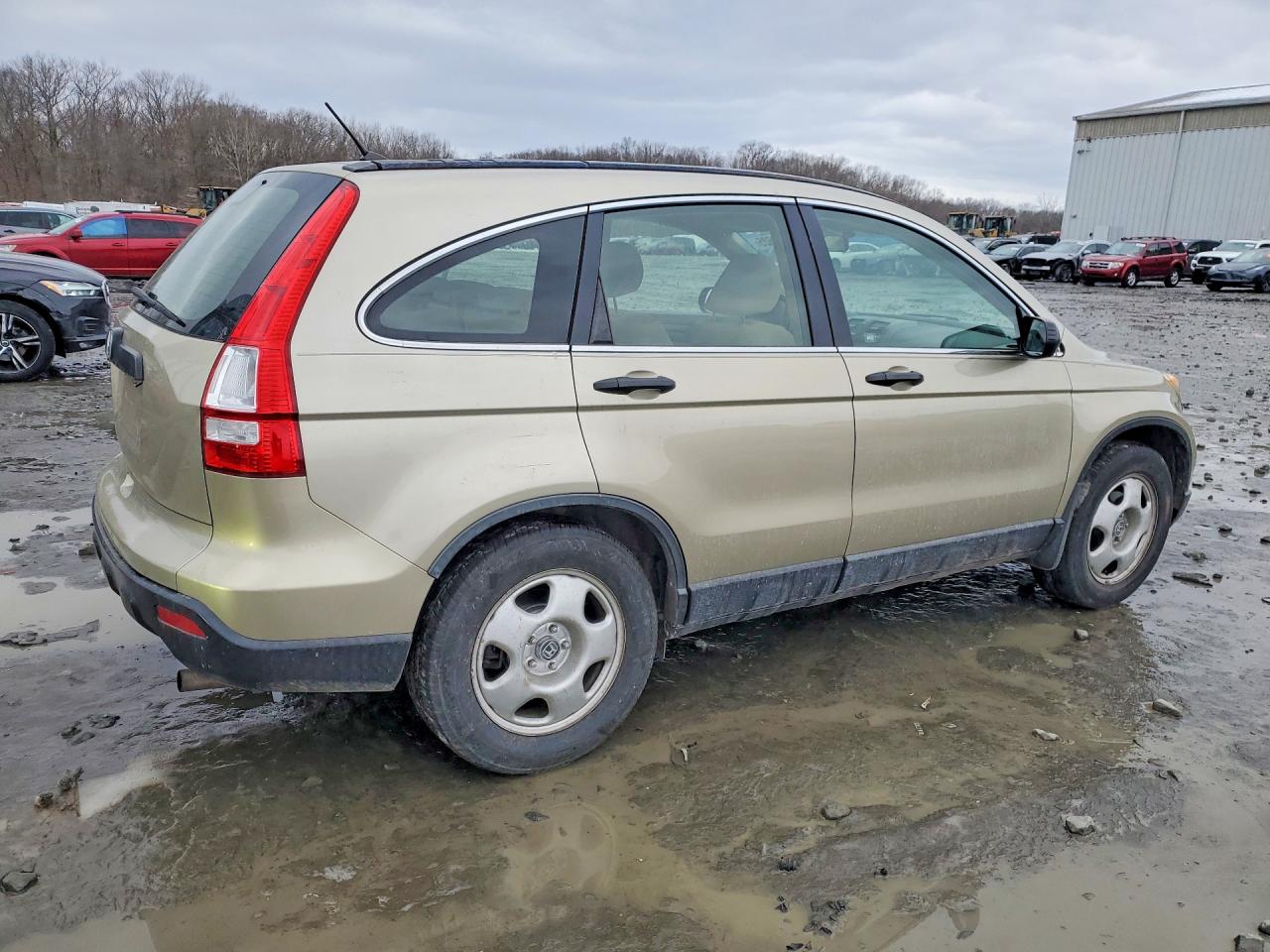 2007 Honda Cr-v Lx Tan vin: JHLRE48367C057670