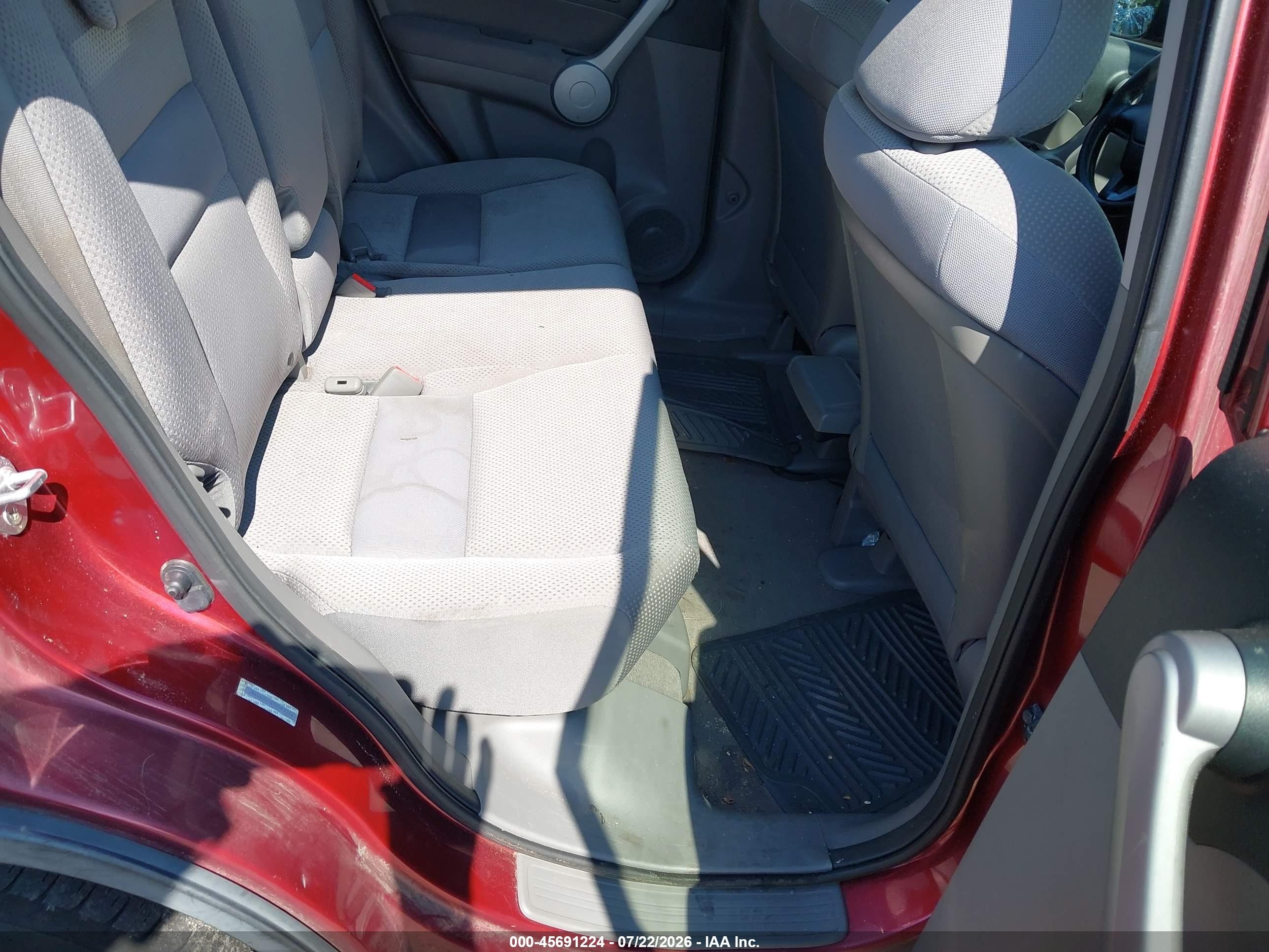 2007 Honda Cr-v Lx Maroon vin: JHLRE48367C064344