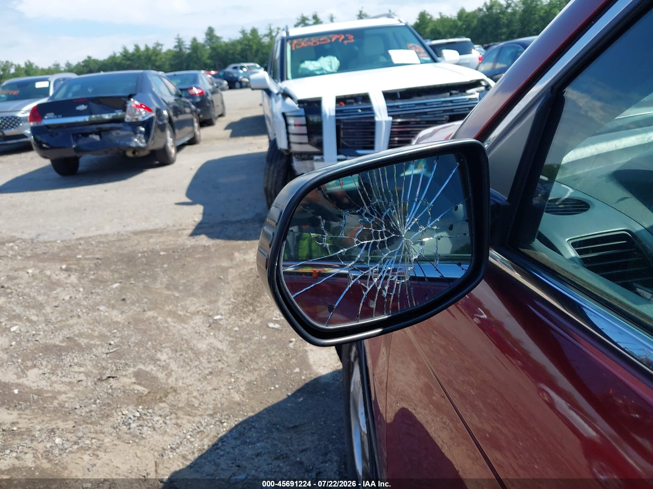 2007 Honda Cr-v Lx Maroon vin: JHLRE48367C064344