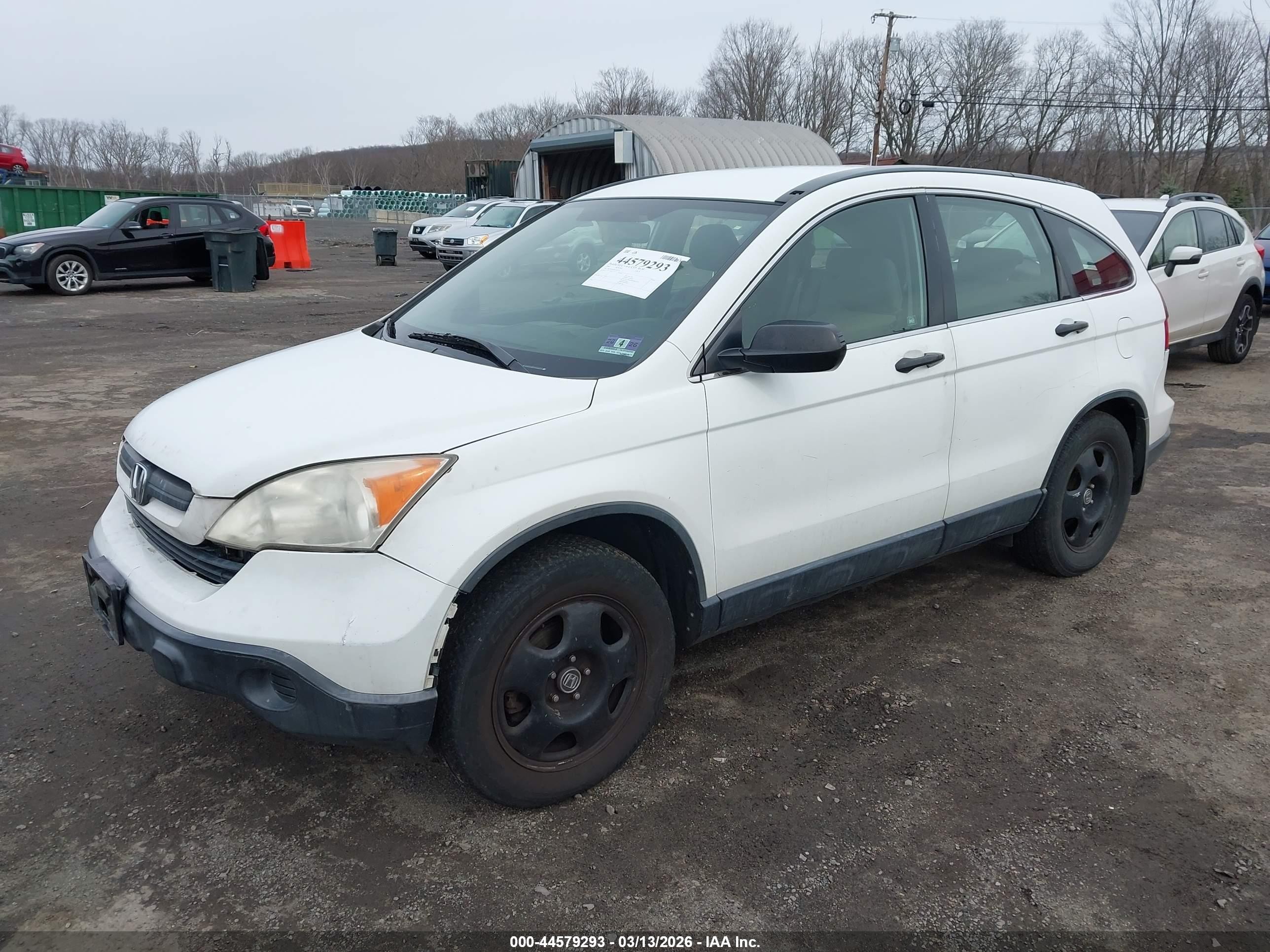 2007 Honda Cr-v Lx Белый vin: JHLRE48367C098736