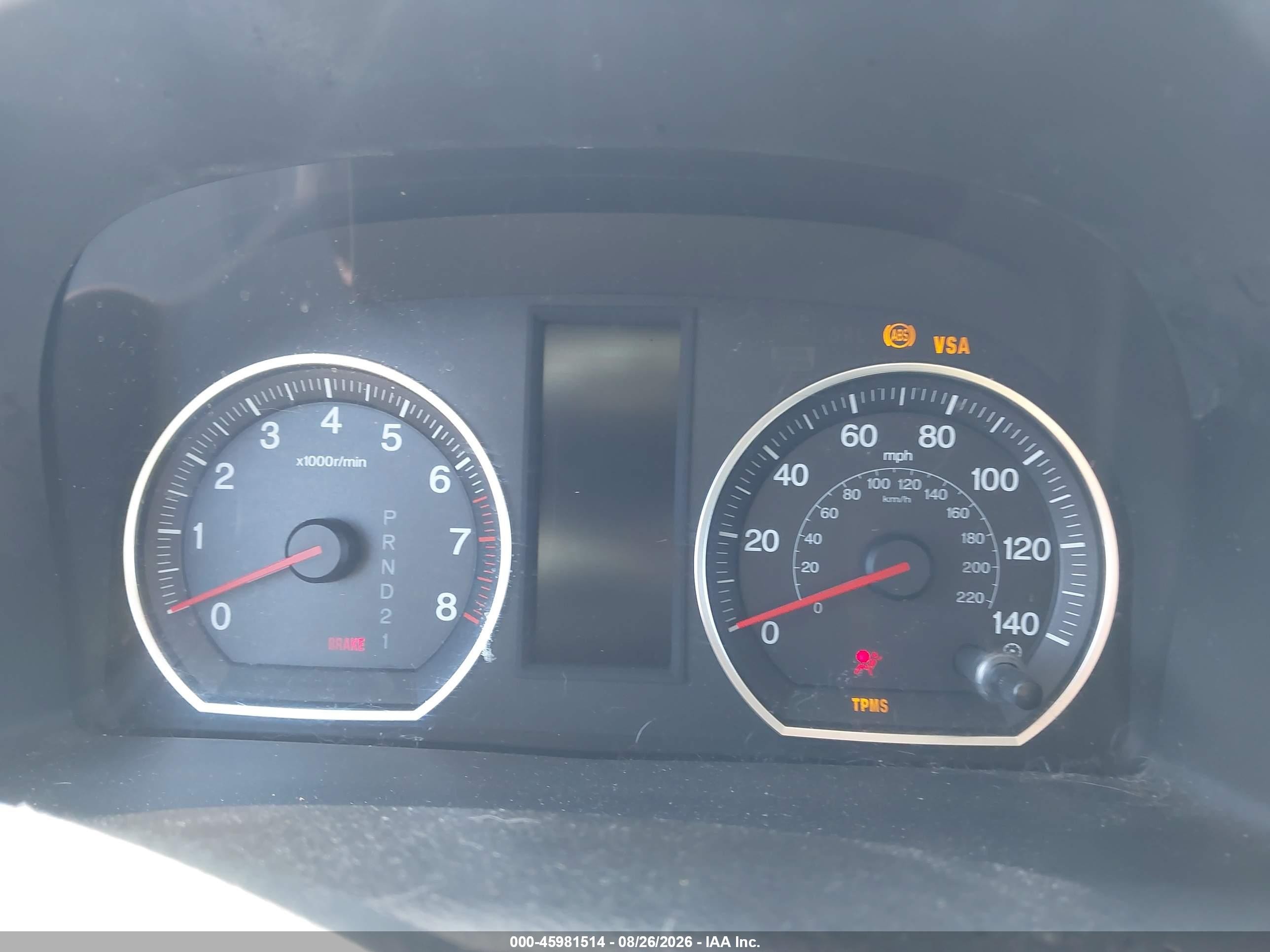 2008 Honda Cr-v Lx Blue vin: JHLRE48368C000693