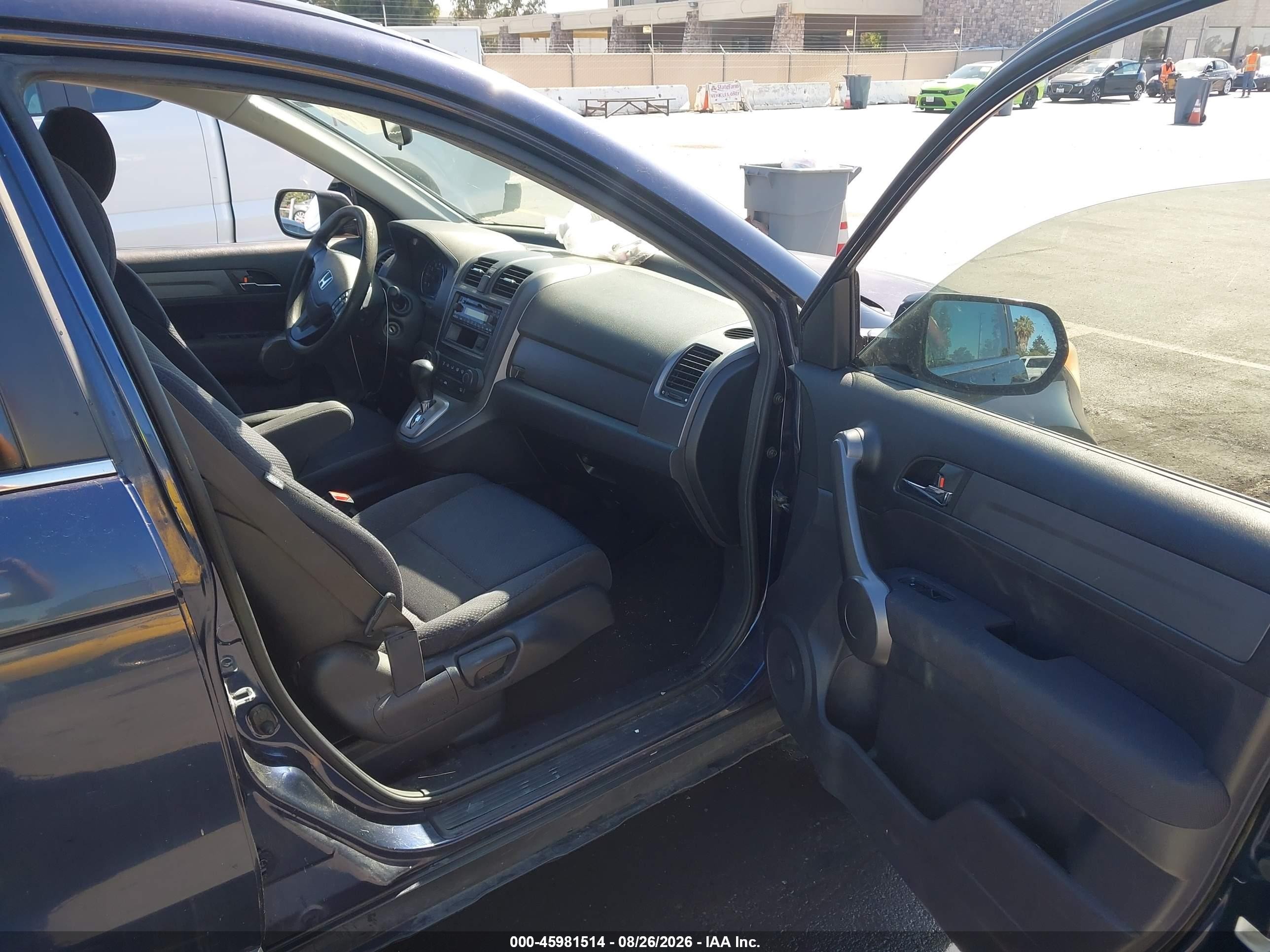 2008 Honda Cr-v Lx Blue vin: JHLRE48368C000693