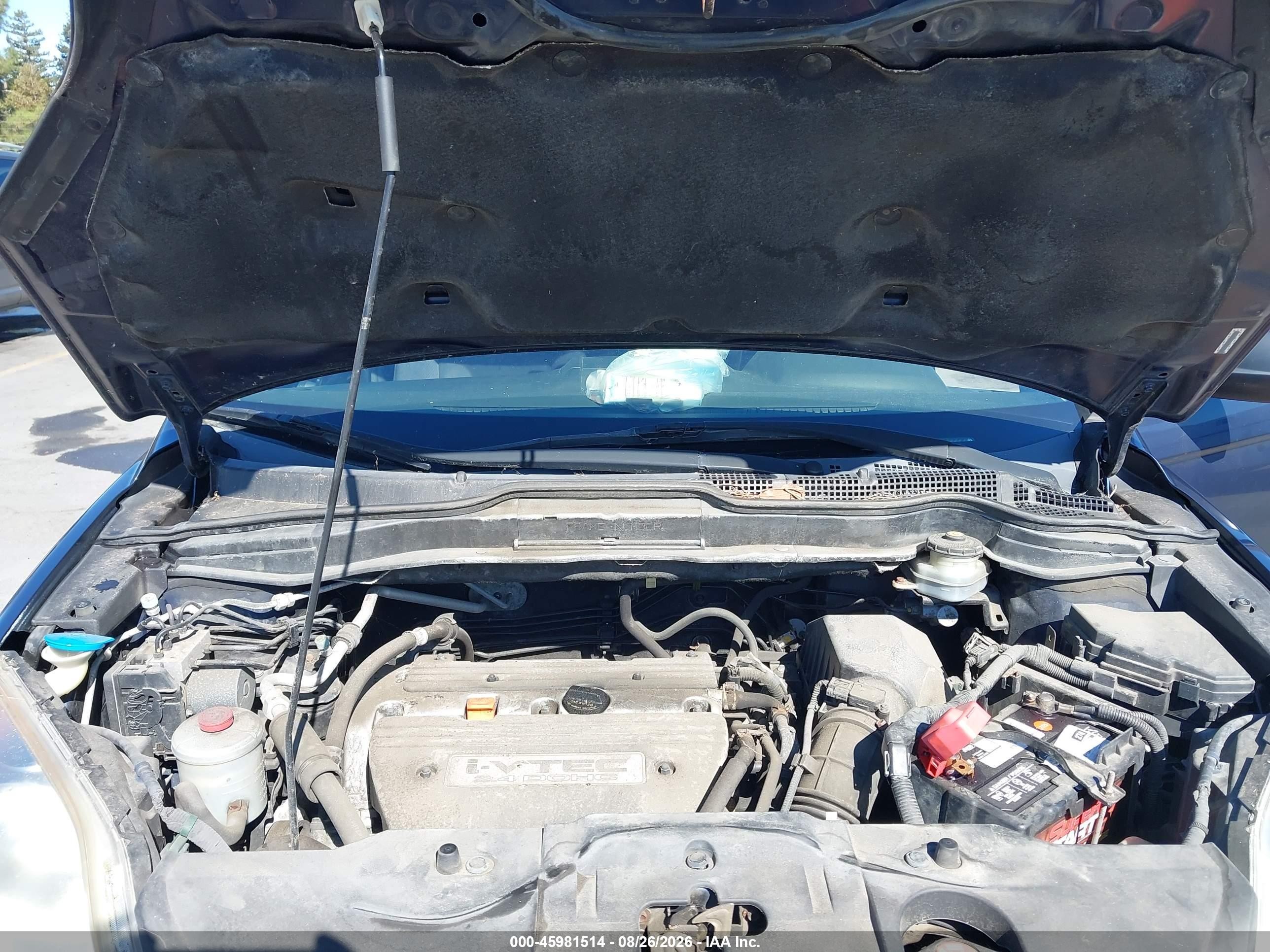2008 Honda Cr-v Lx Blue vin: JHLRE48368C000693