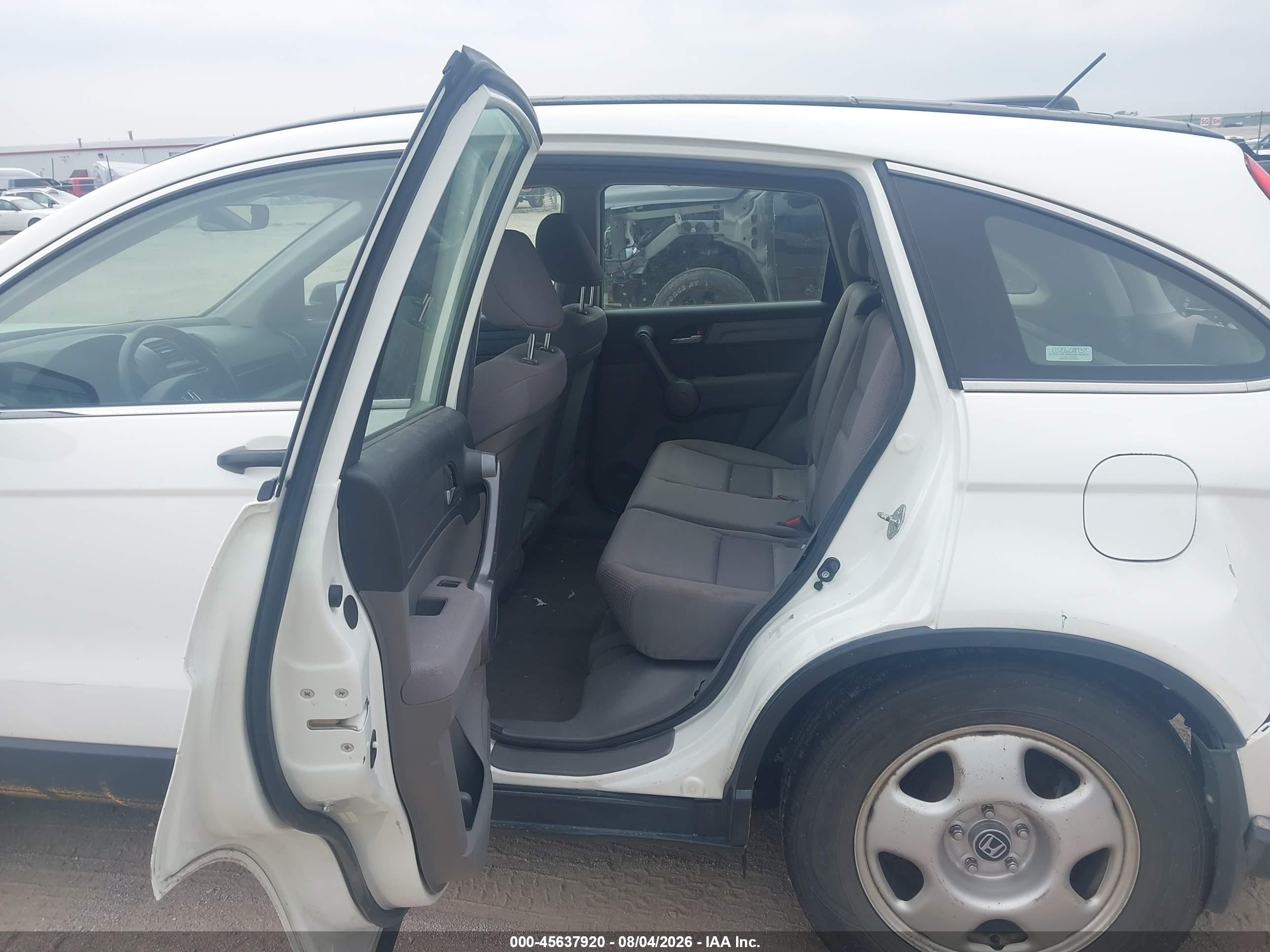 2008 Honda Cr-v Lx White vin: JHLRE48368C061347