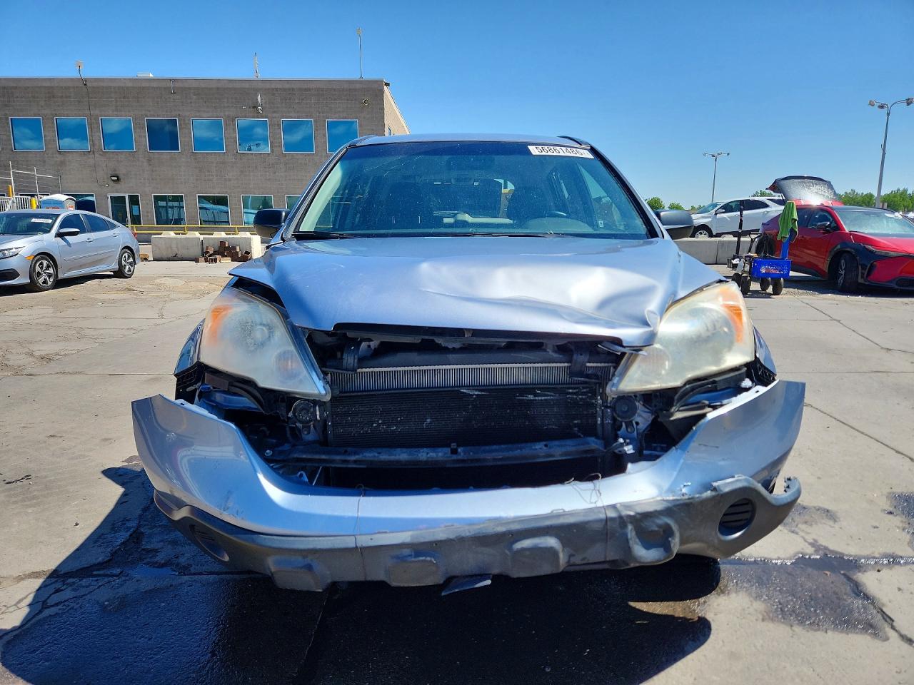 2008 Honda Cr-v Lx Blue vin: JHLRE48368C069884