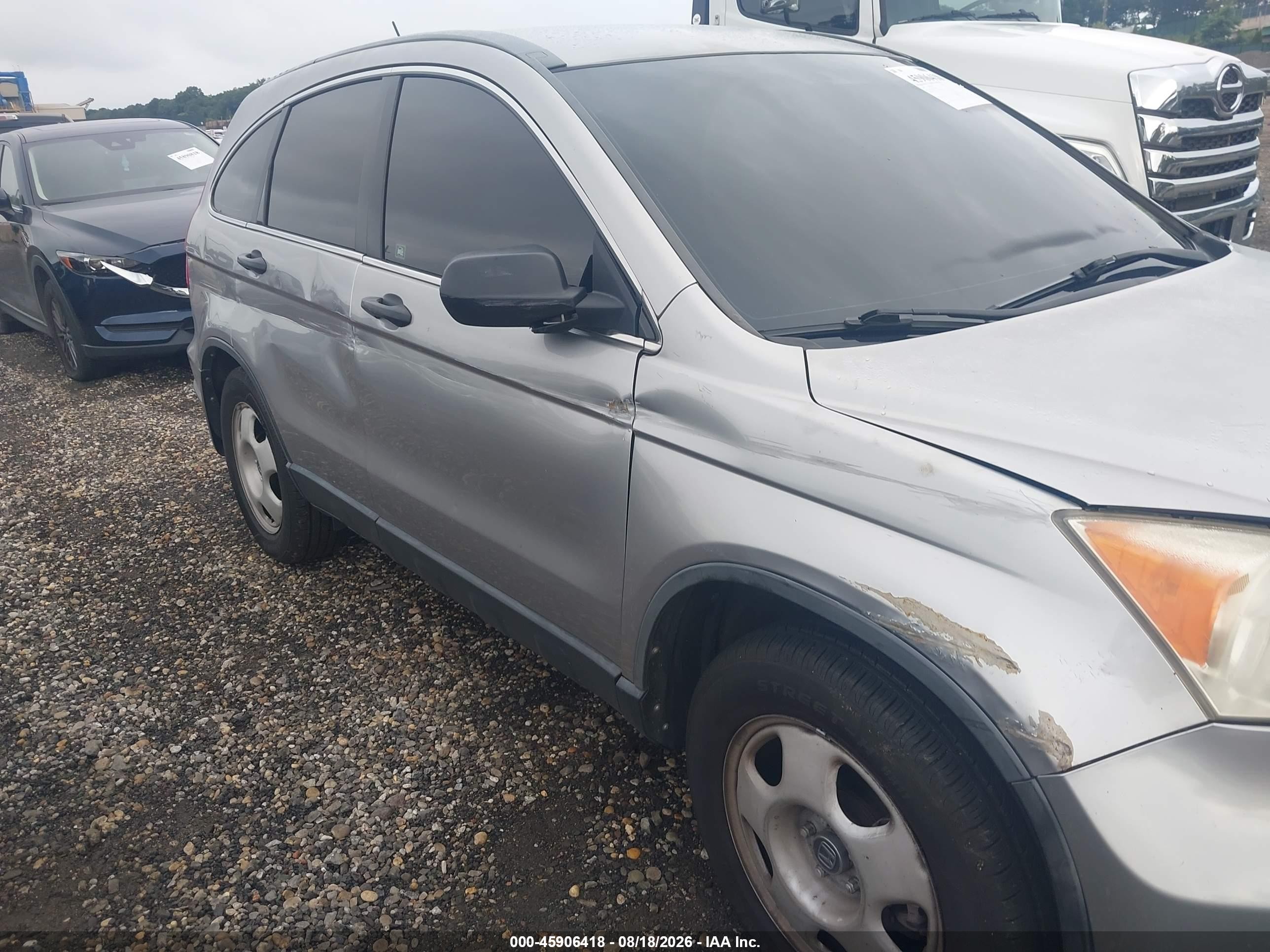 2008 Honda Cr-v Lx Silver vin: JHLRE48368C072459