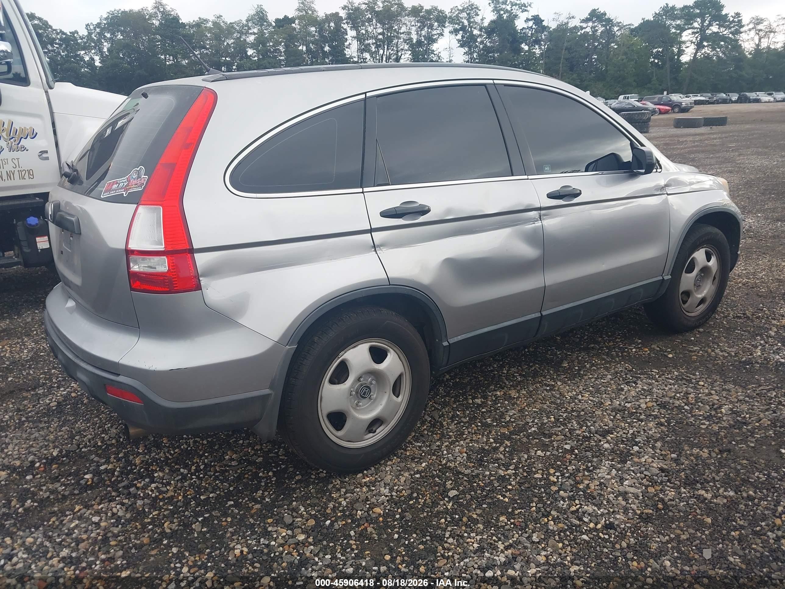 2008 Honda Cr-v Lx Silver vin: JHLRE48368C072459