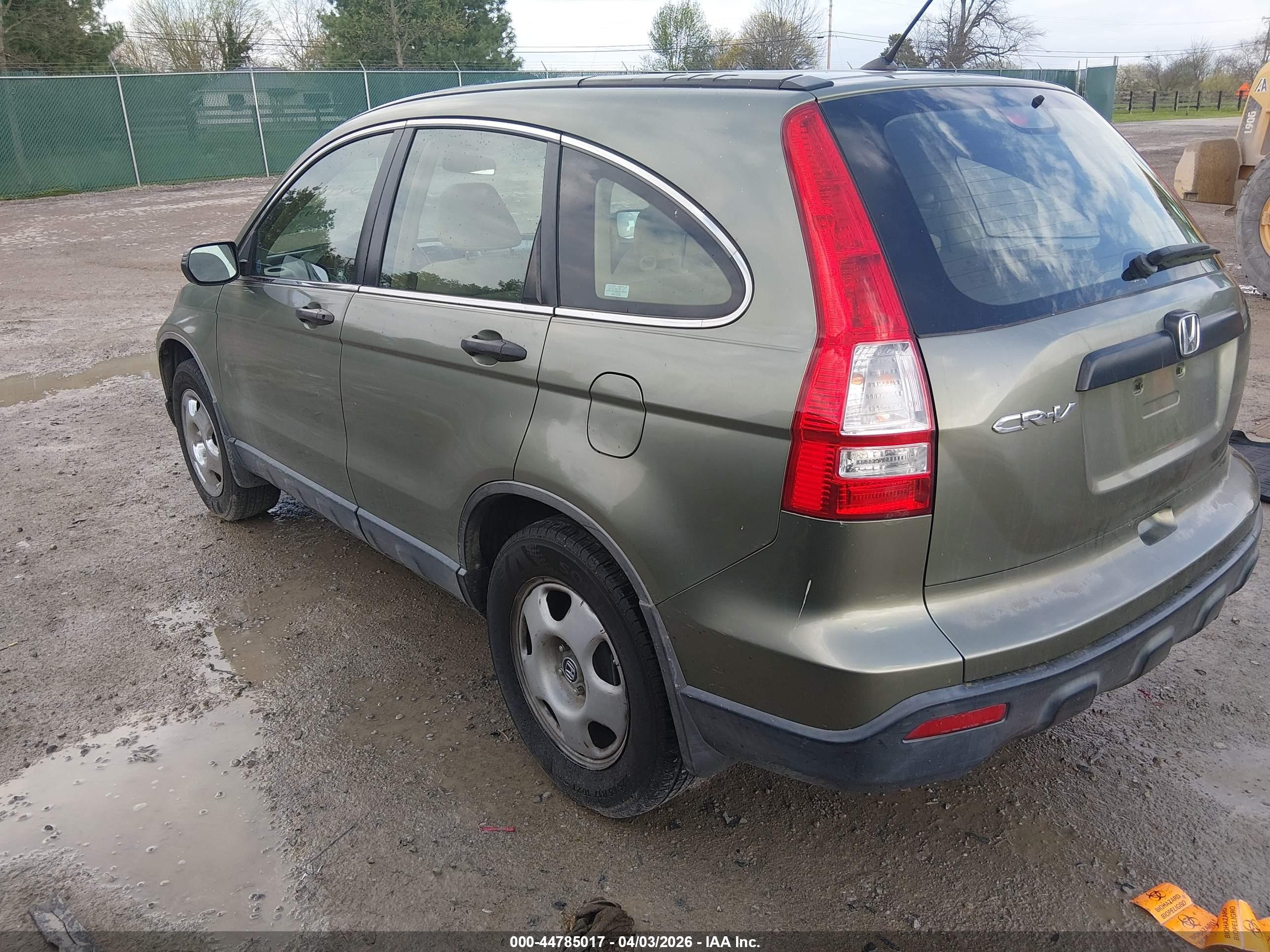 2009 Honda Cr-v Lx Green vin: JHLRE48369C017768