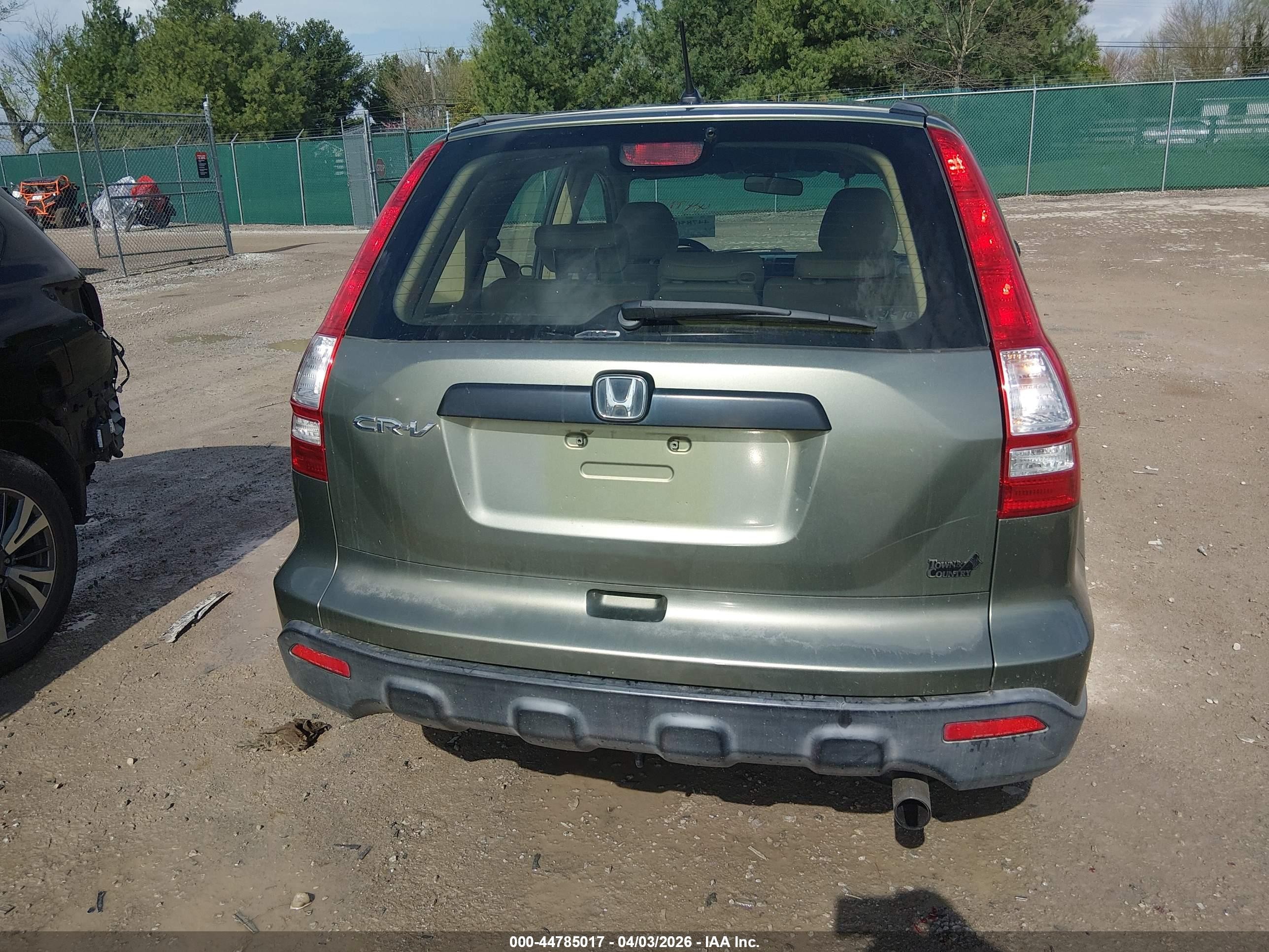 2009 Honda Cr-v Lx Green vin: JHLRE48369C017768