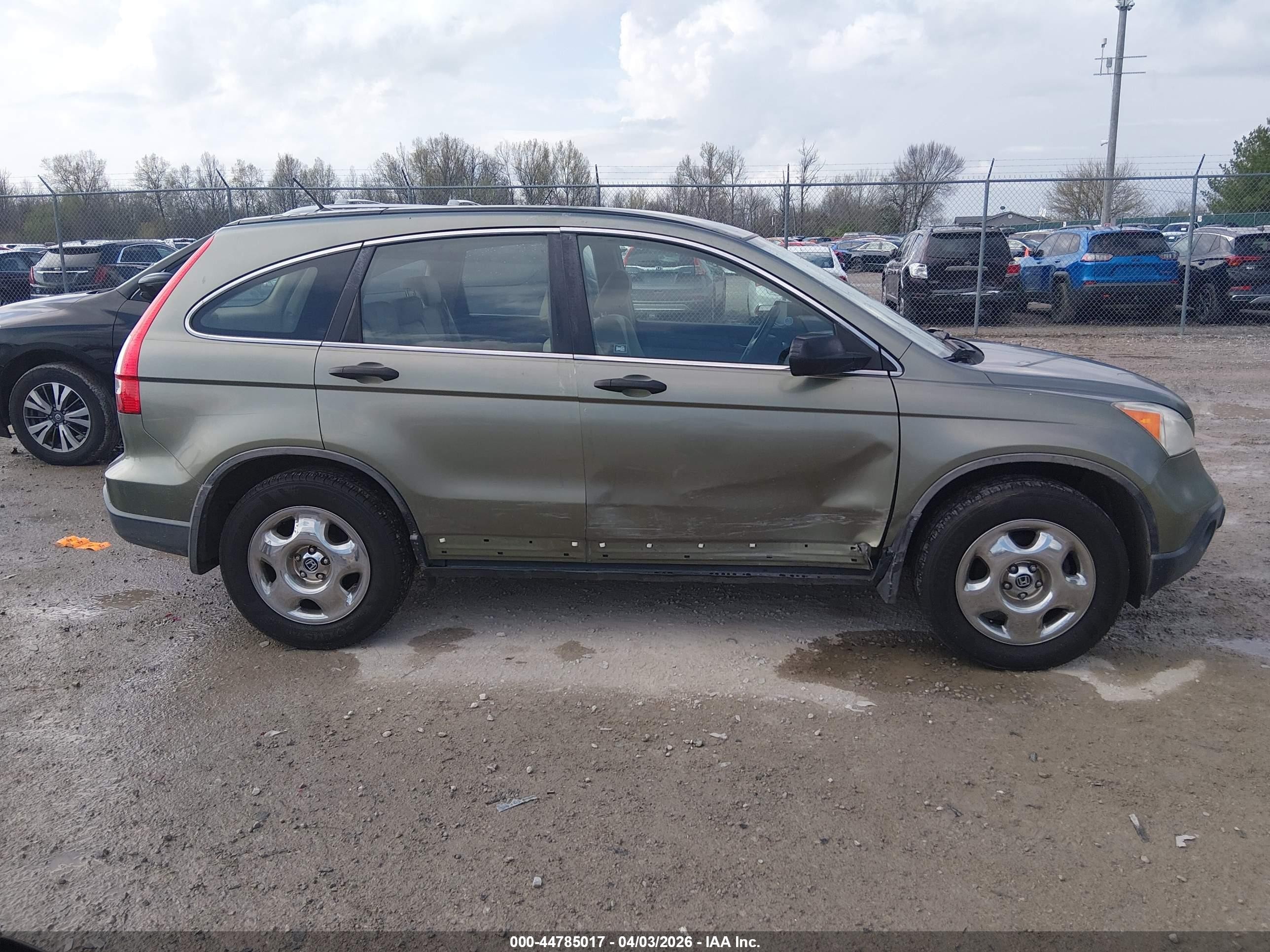 2009 Honda Cr-v Lx Green vin: JHLRE48369C017768
