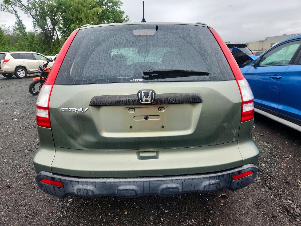 2007 Honda Cr-v Lx Green vin: JHLRE48377C008929