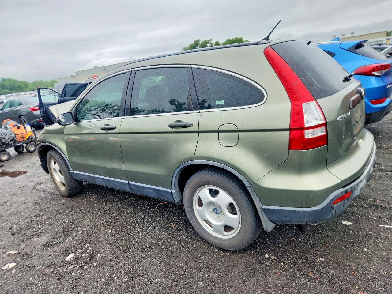 2007 Honda Cr-v Lx Green vin: JHLRE48377C008929