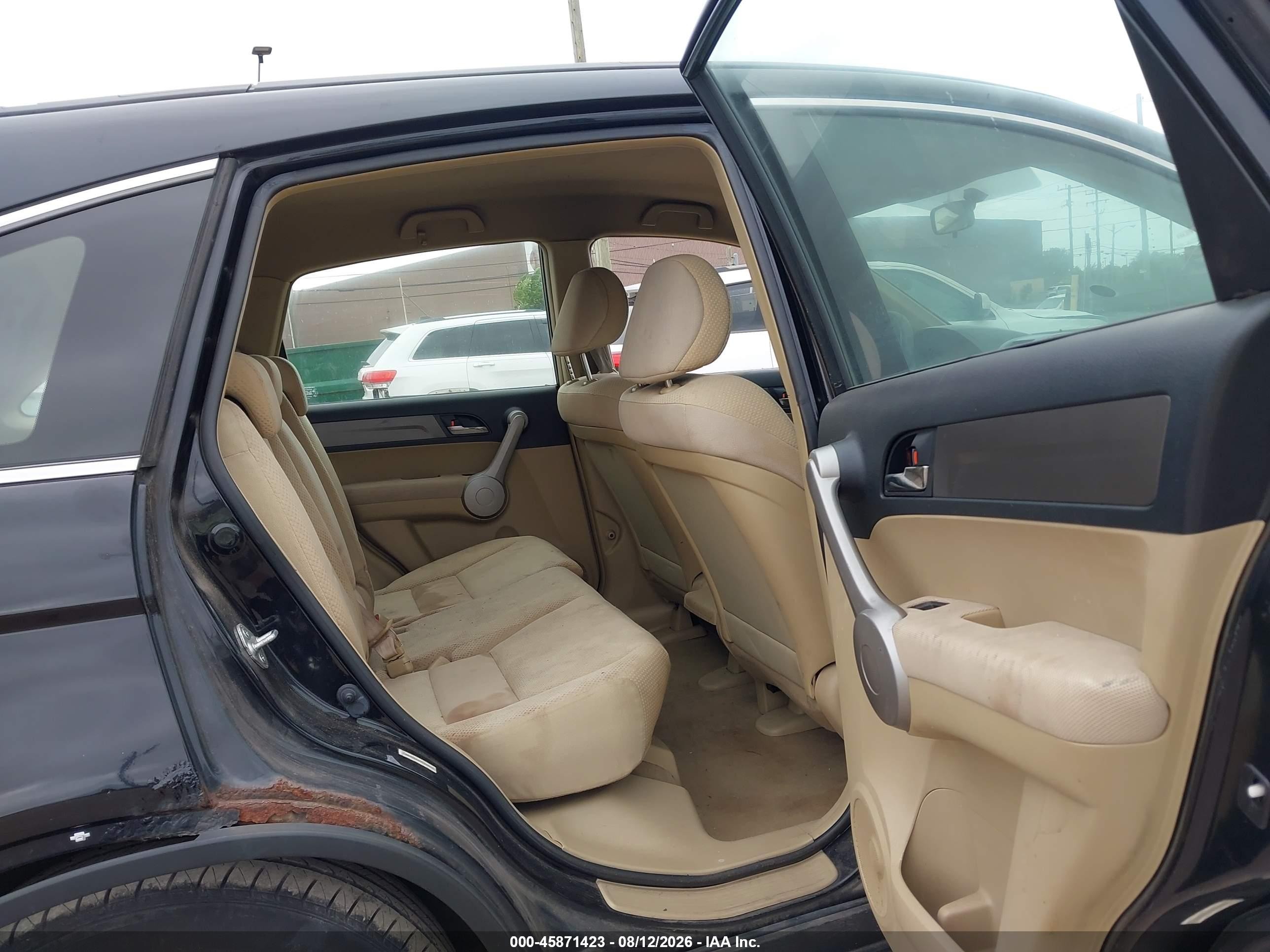 2007 Honda Cr-v Lx Black vin: JHLRE48377C048055