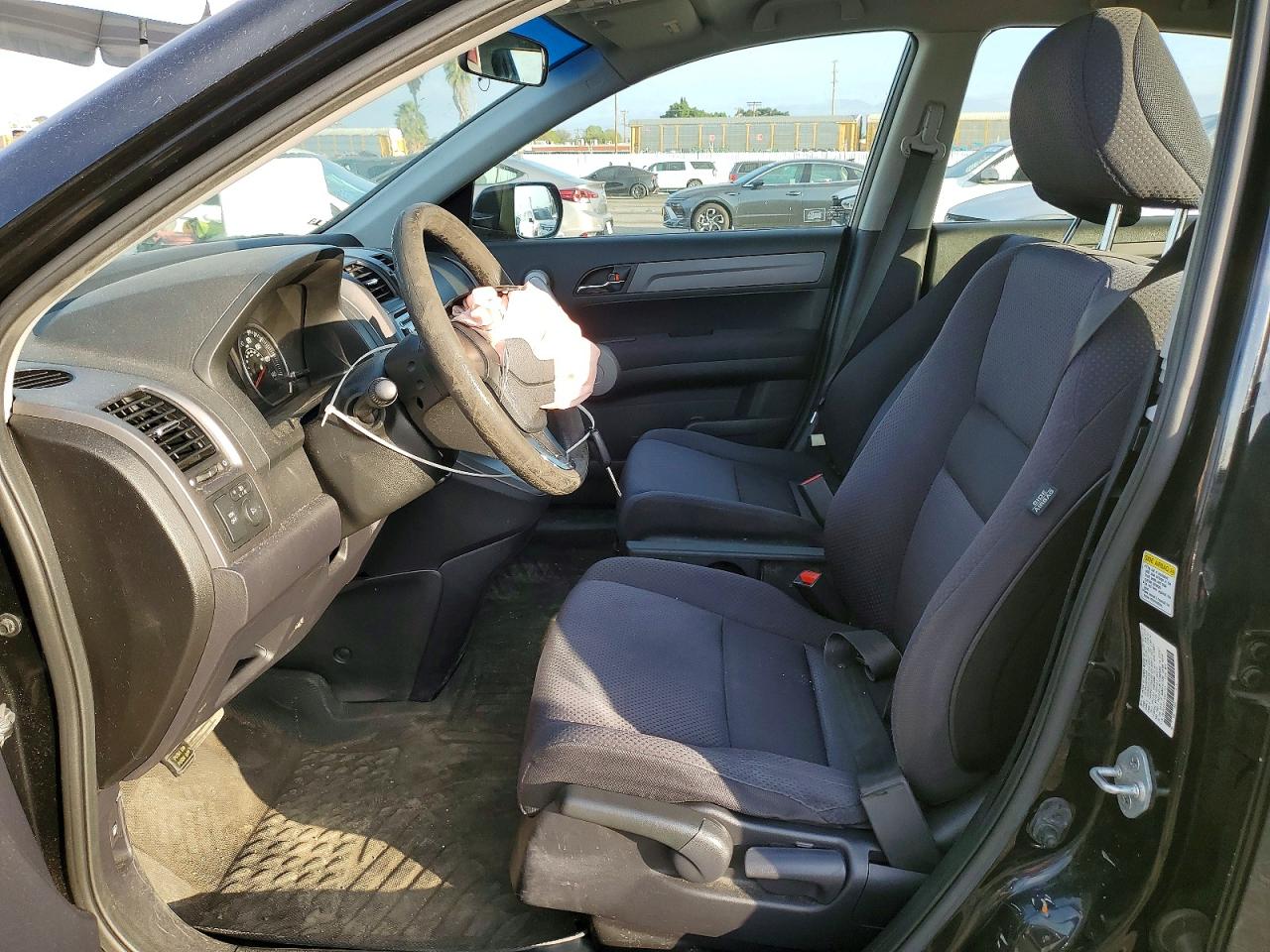 2007 Honda Cr-v Lx Black vin: JHLRE48377C051733