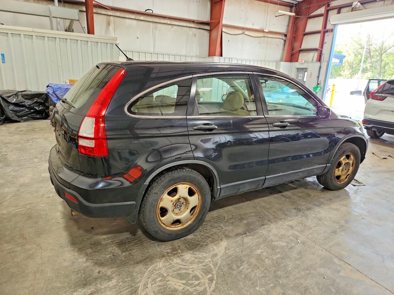 2007 Honda Cr-v Lx Black vin: JHLRE48377C069469