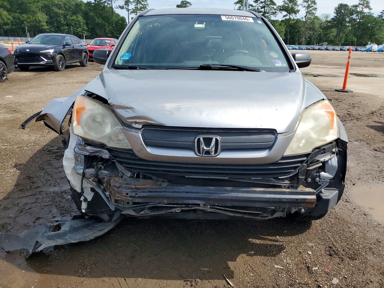 2007 Honda Cr-v Lx Silver vin: JHLRE48377C088085
