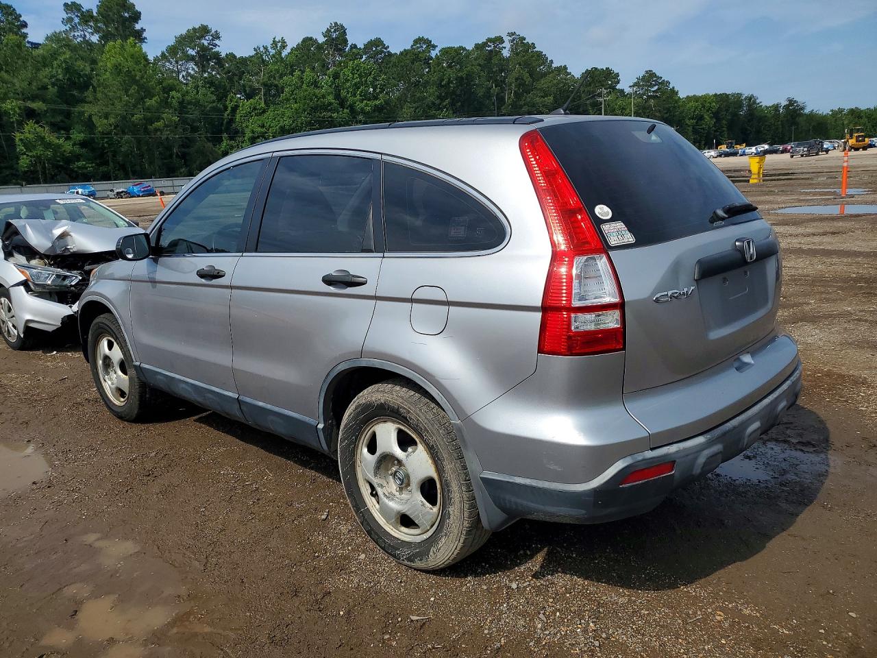2007 Honda Cr-v Lx Silver vin: JHLRE48377C088085
