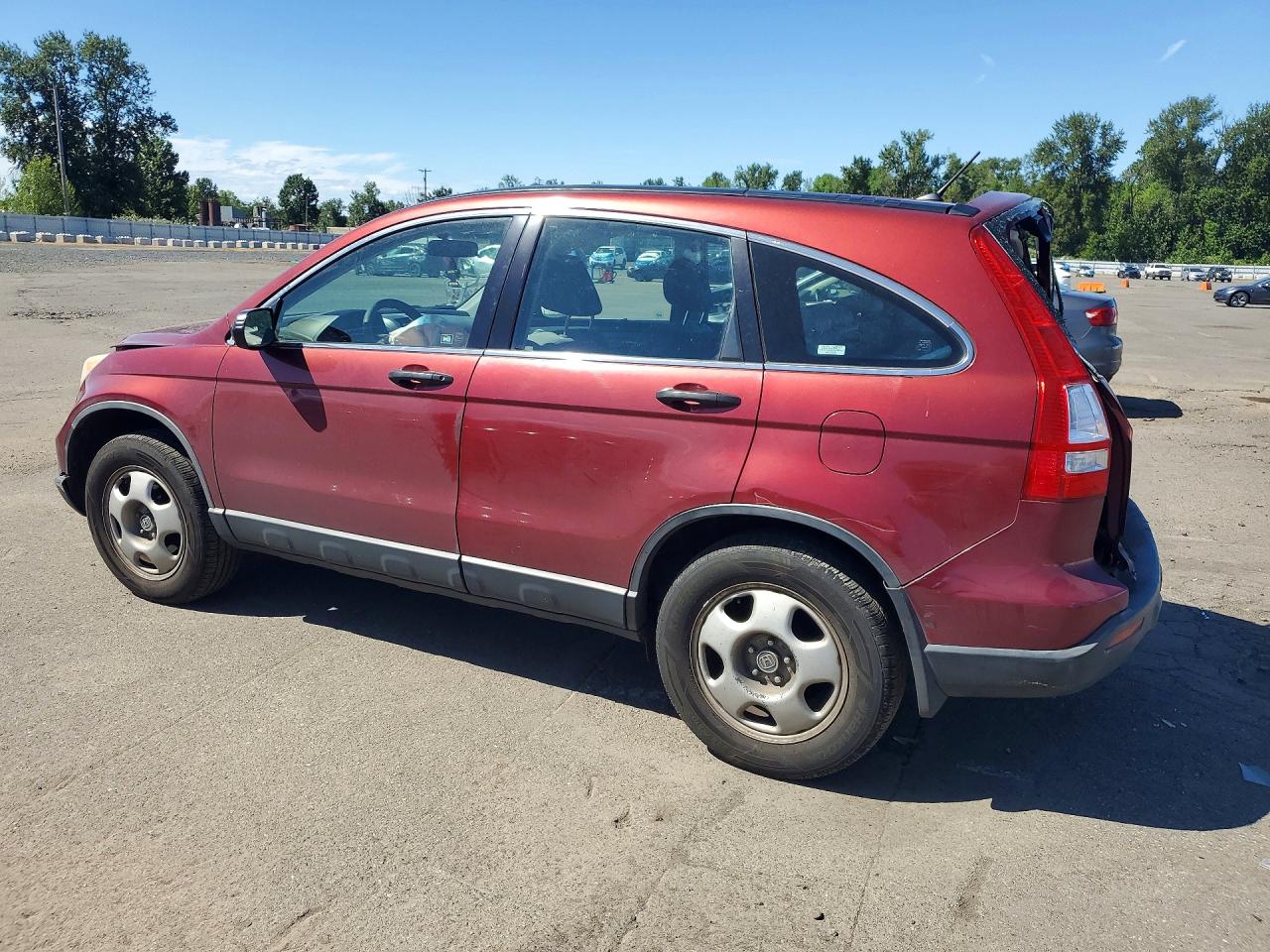 2007 Honda Cr-v Lx Red vin: JHLRE48377C093058