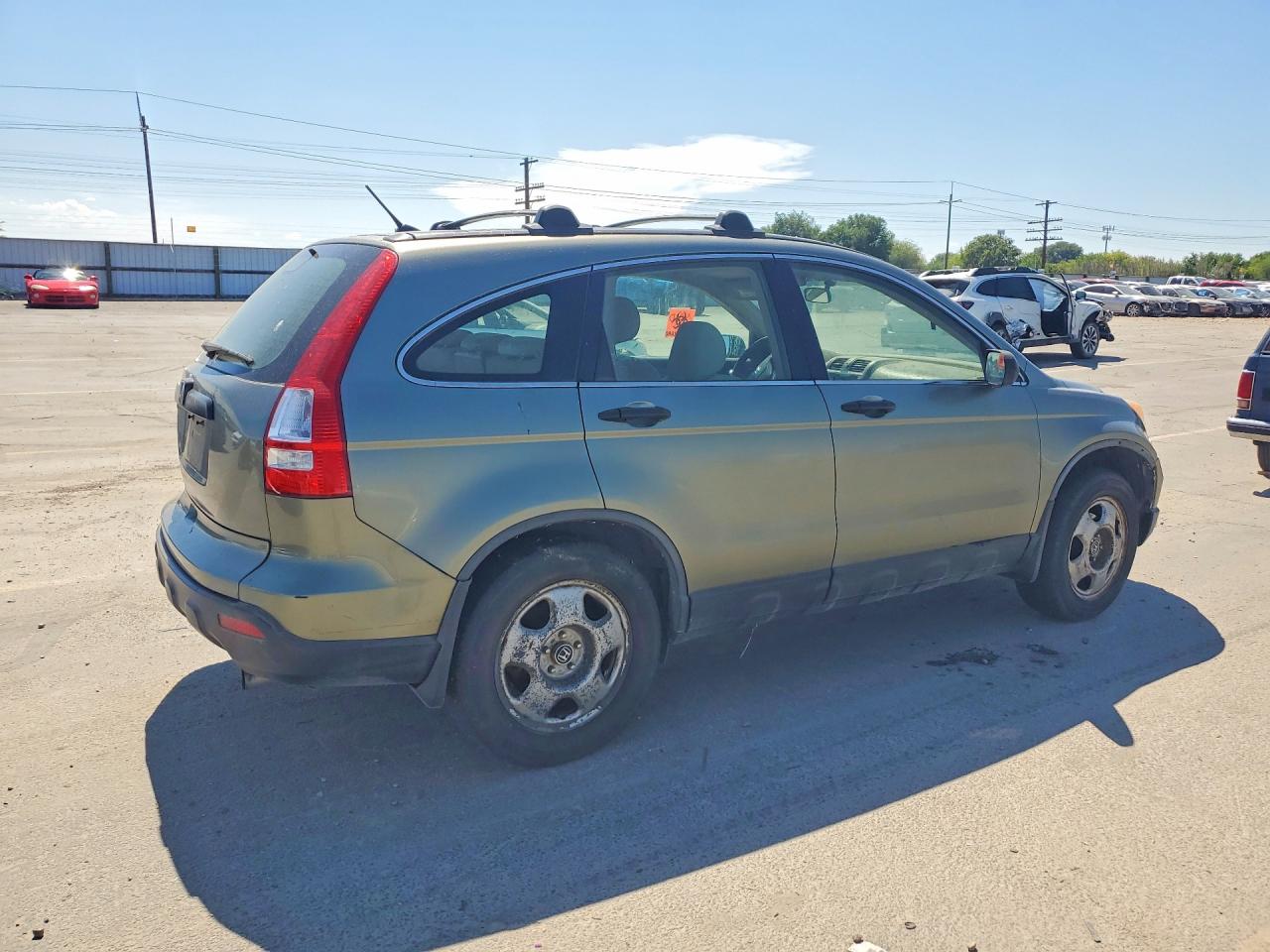 2007 Honda Cr-v Lx Green vin: JHLRE48377C098650