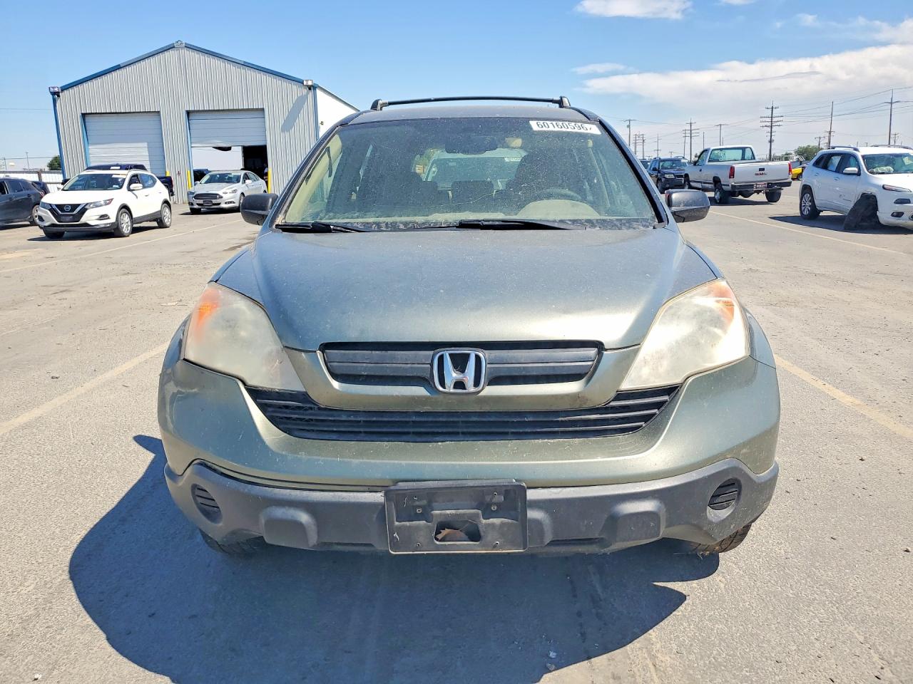 2007 Honda Cr-v Lx Green vin: JHLRE48377C098650