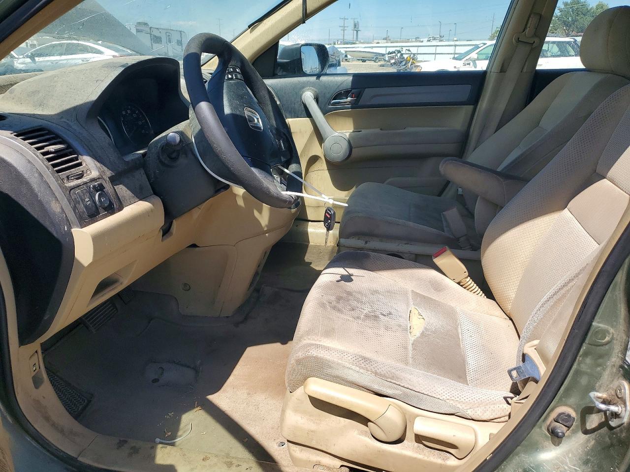 2007 Honda Cr-v Lx Green vin: JHLRE48377C098650