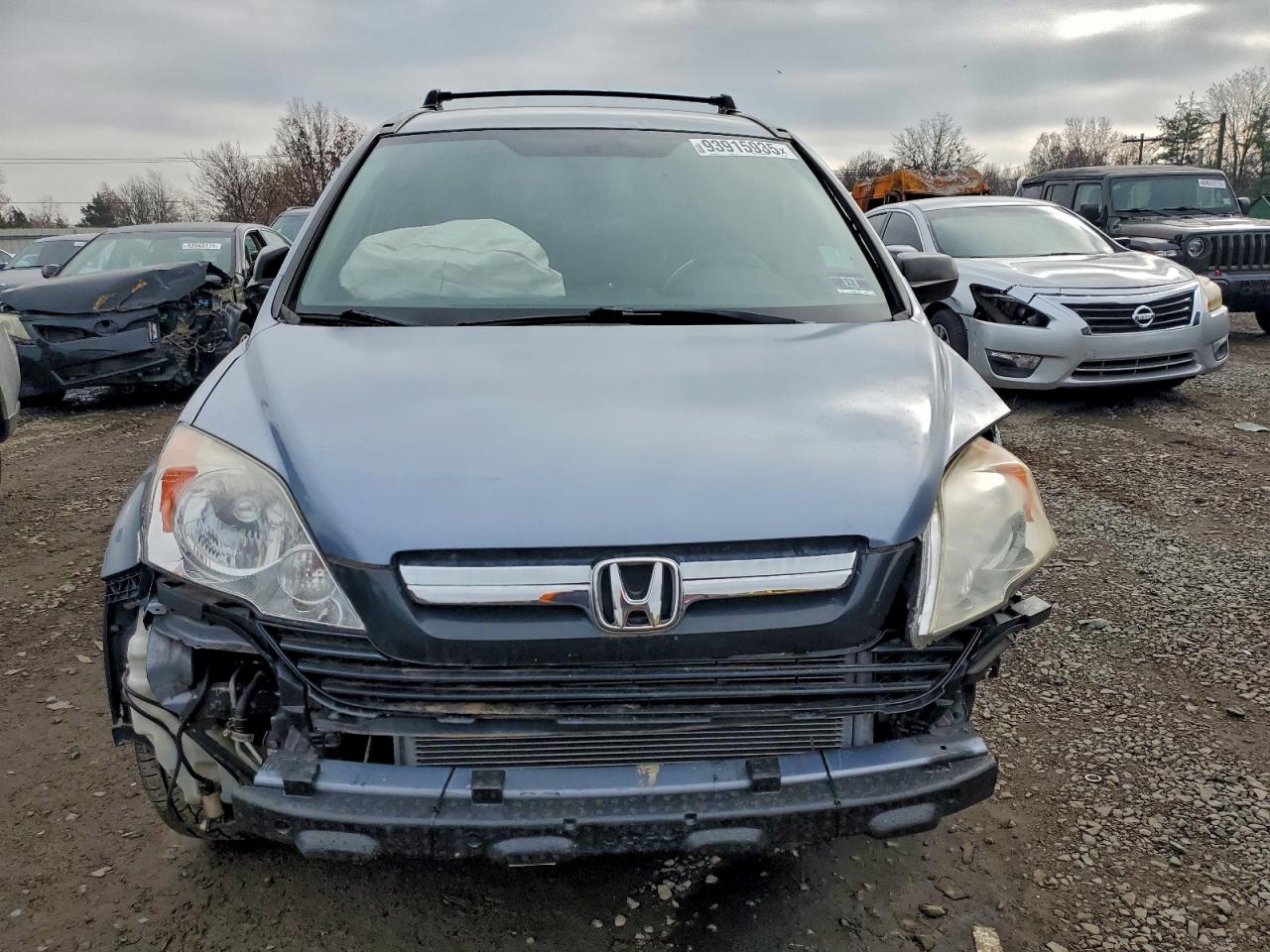 2008 Honda Cr-v Lx Blue vin: JHLRE48378C043021