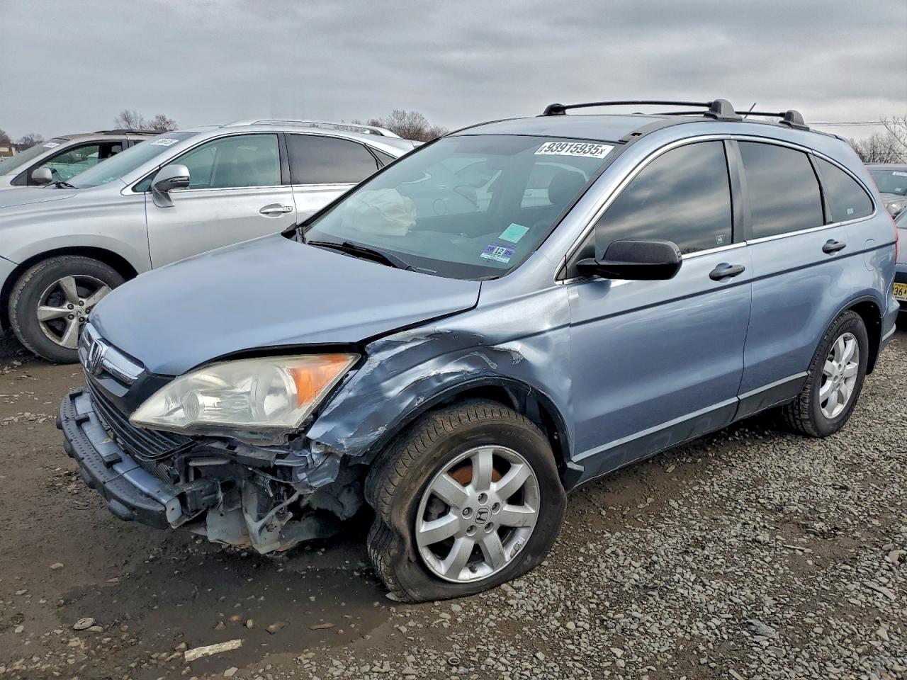2008 Honda Cr-v Lx Blue vin: JHLRE48378C043021